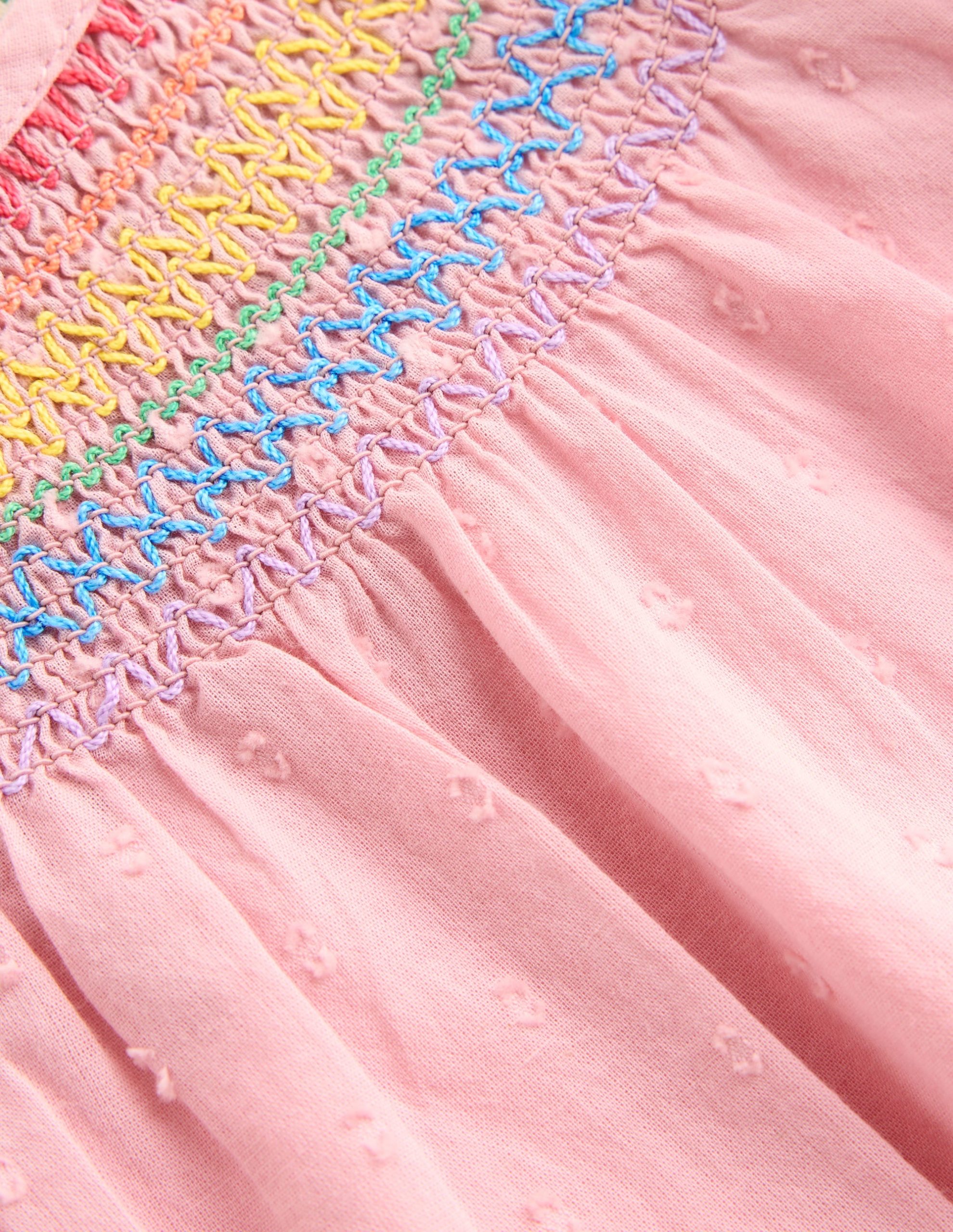 Woven Smocked Top-Vintage Pink - Image 4