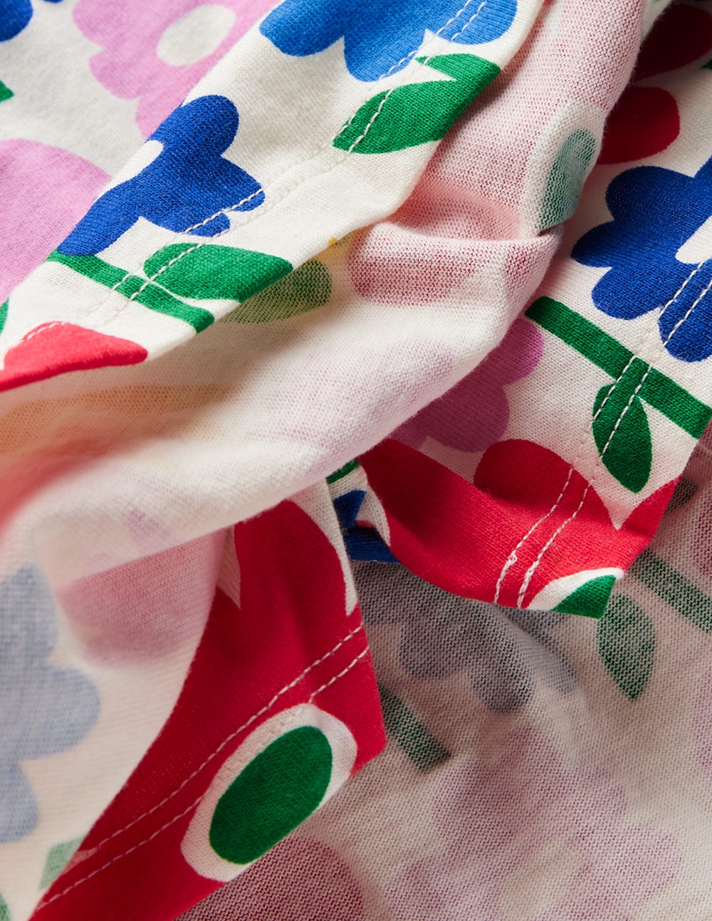 Tiered Jersey Skort-Multi Pop Flower - Image 3