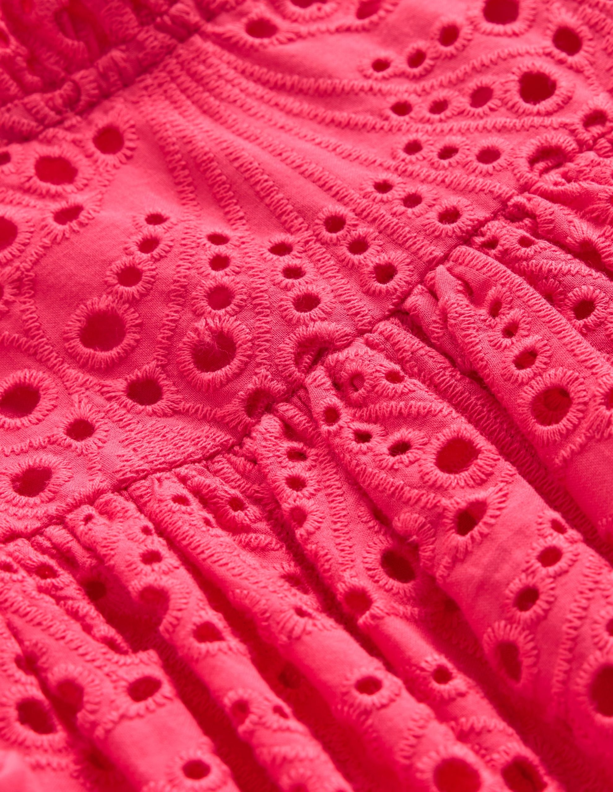 Scallop Broderie Dress-Camelia Pink - Image 5