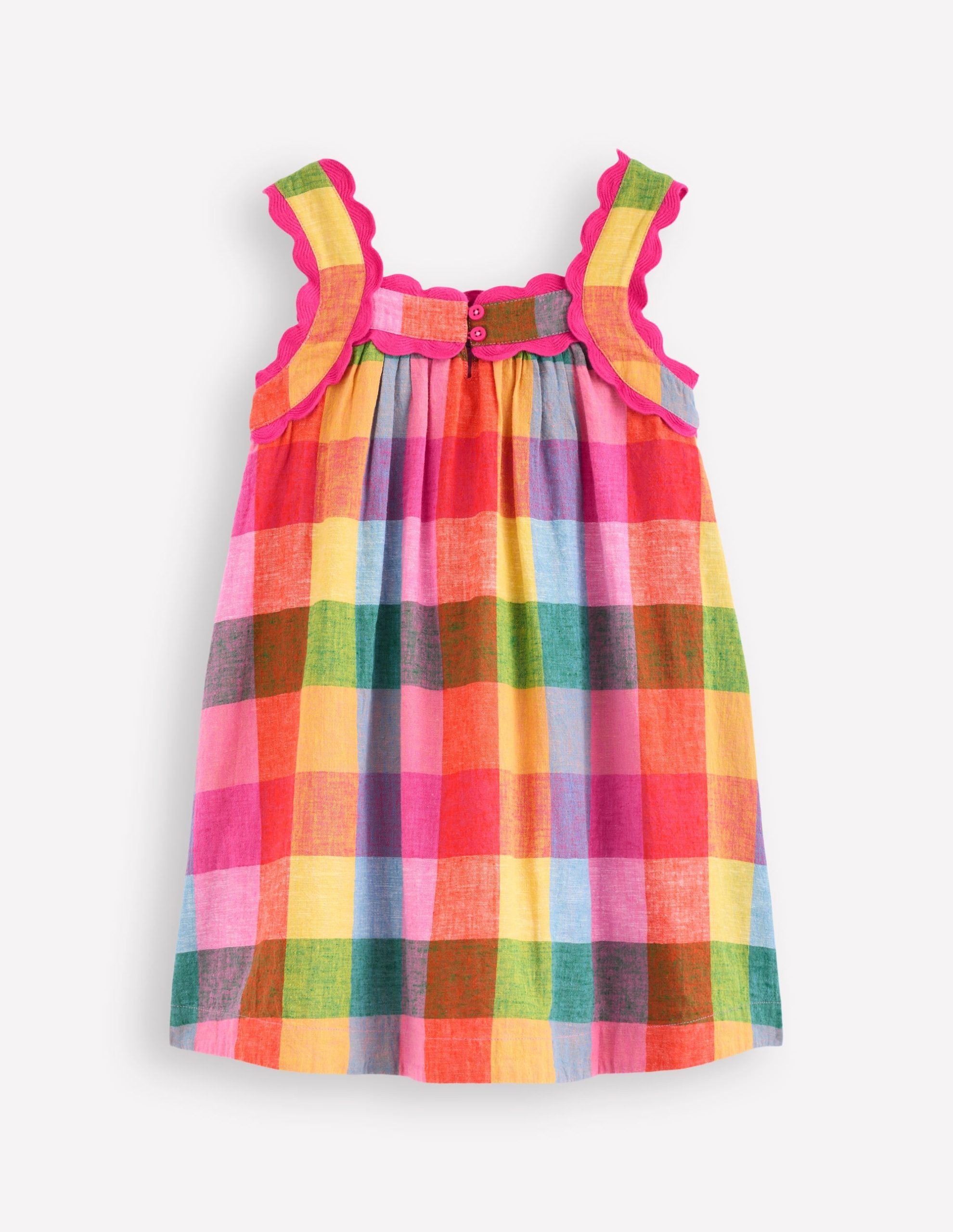 Maribel Strappy Swing Sundress-Multigingham Check - Image 2