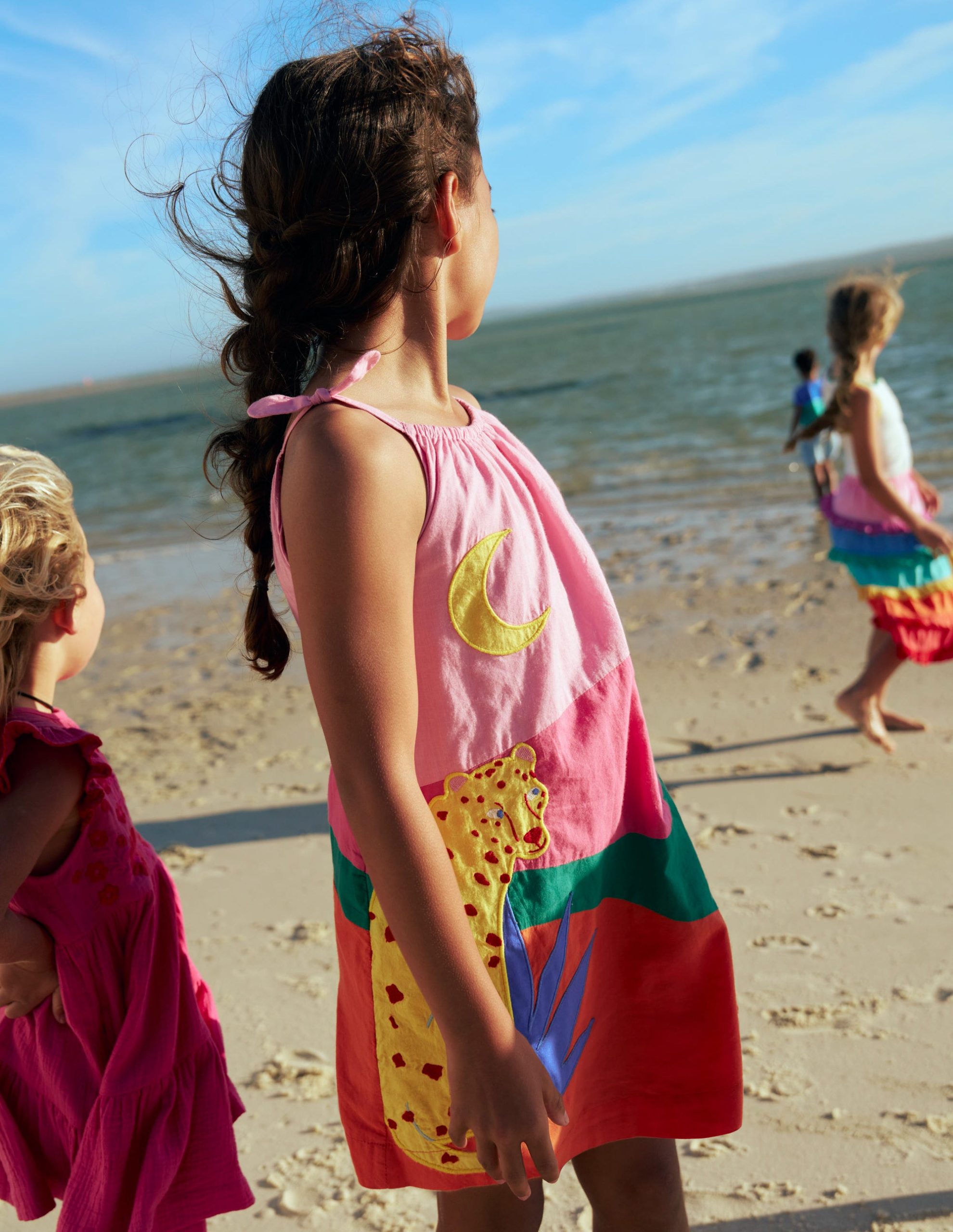 Strappy Appliqu?? Dress-Vintage Mauve - Image 2