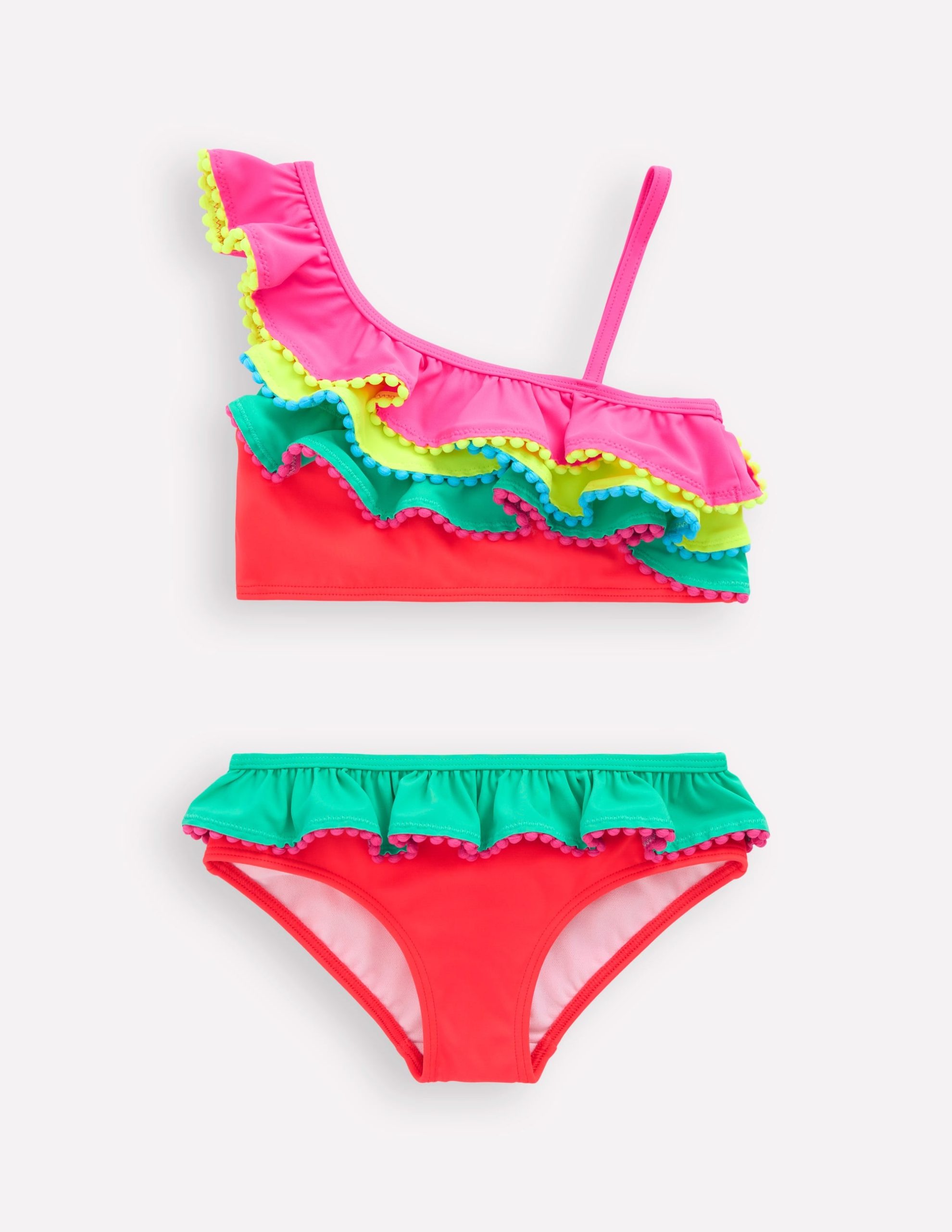 Multi Frill Bikini-Colourblock - Image 2