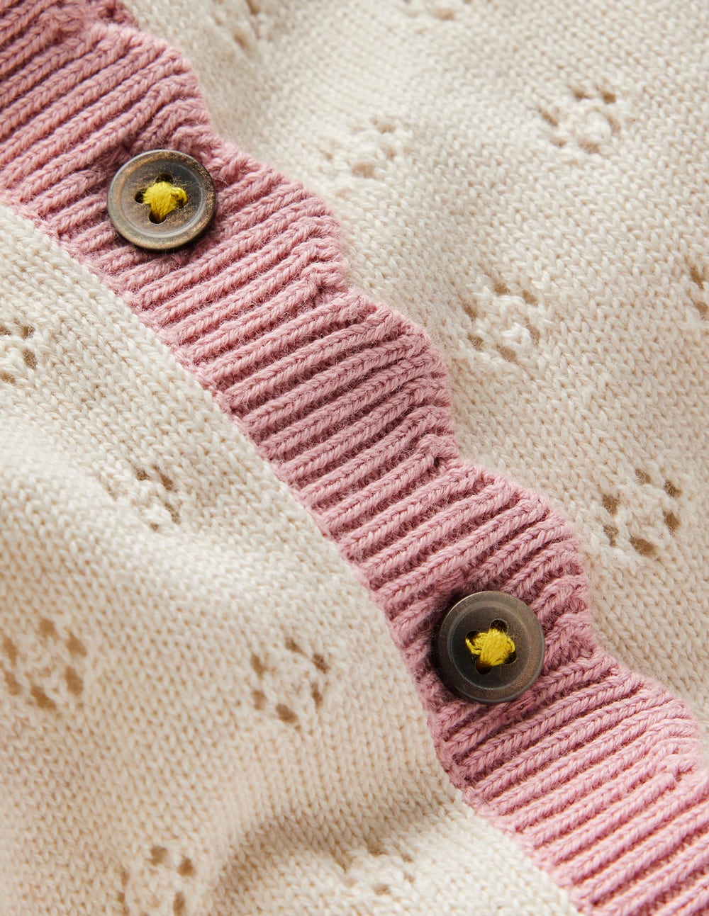 Everyday Scalloped Cardigan-Soft Ivory - Image 4