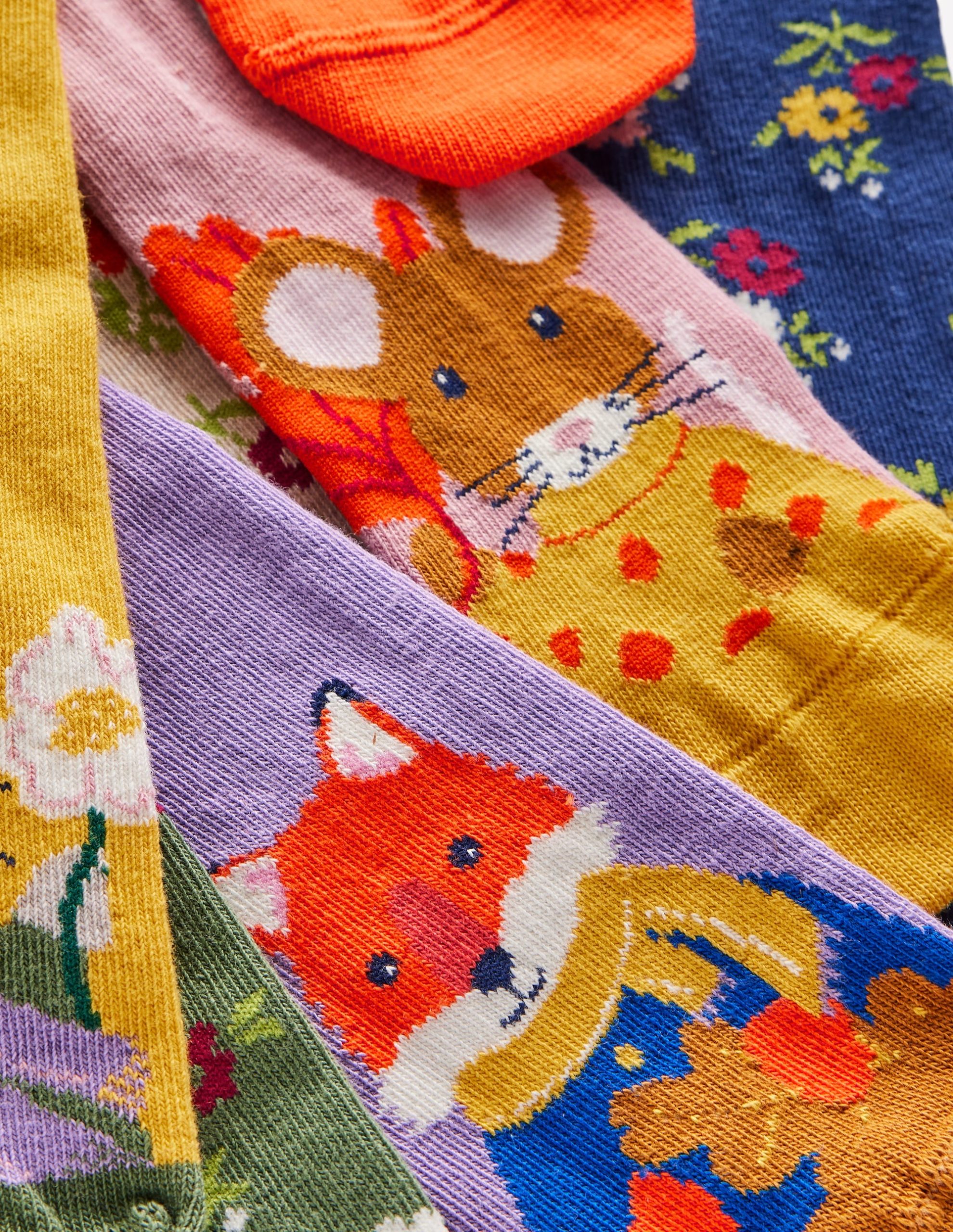 Socks 7 Pack-Autumn Animals - Image 2