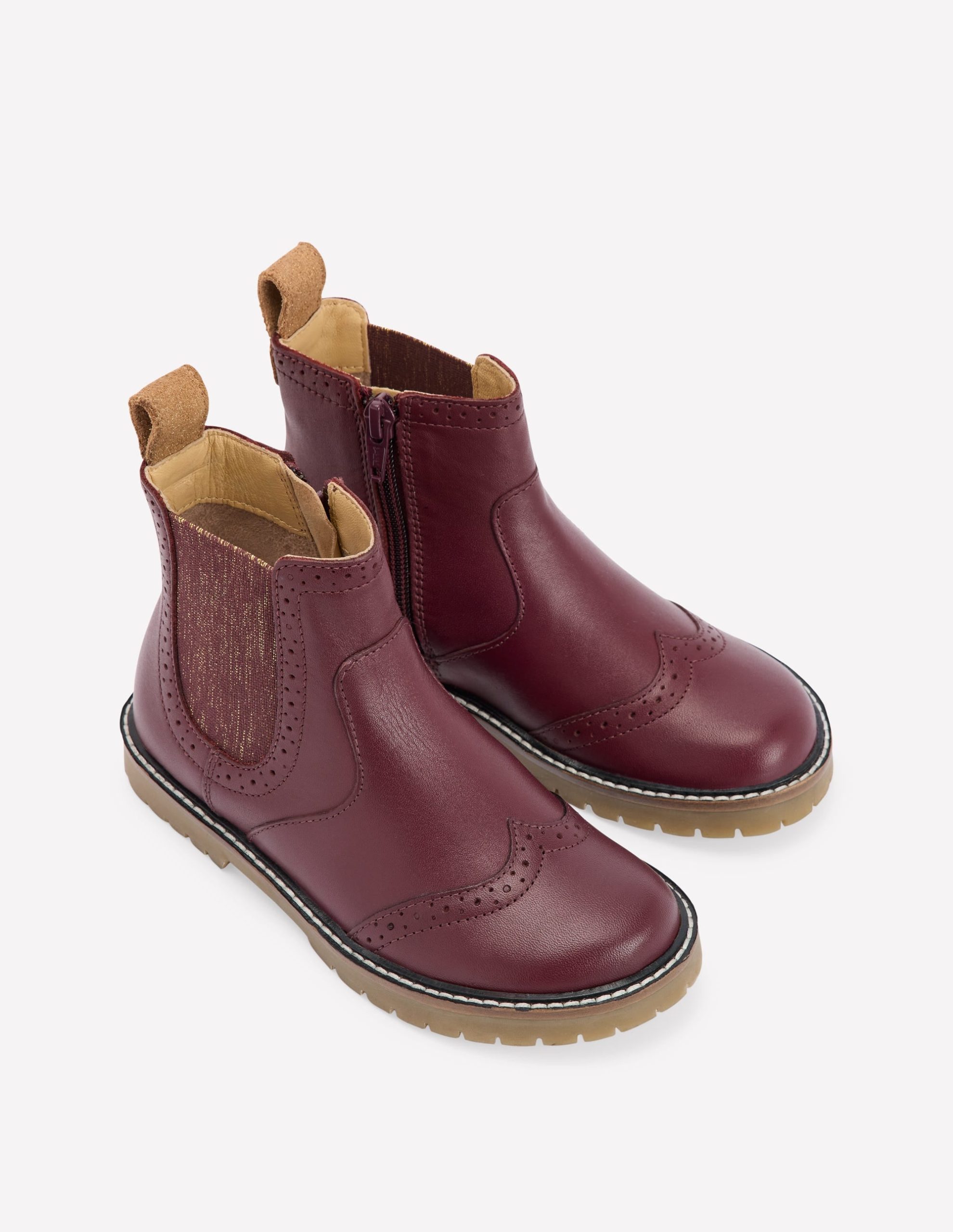 Leather Chelsea Boots-Oxblood - Image 2