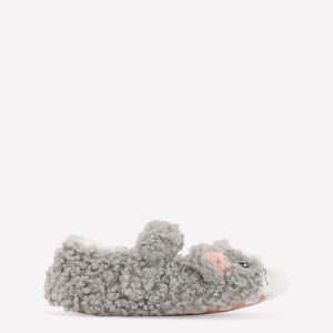 Mary Jane Slippers-Grey Cat