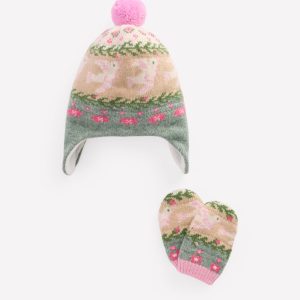 Baby Fair Isle Set-Soft Jade Marl Birds