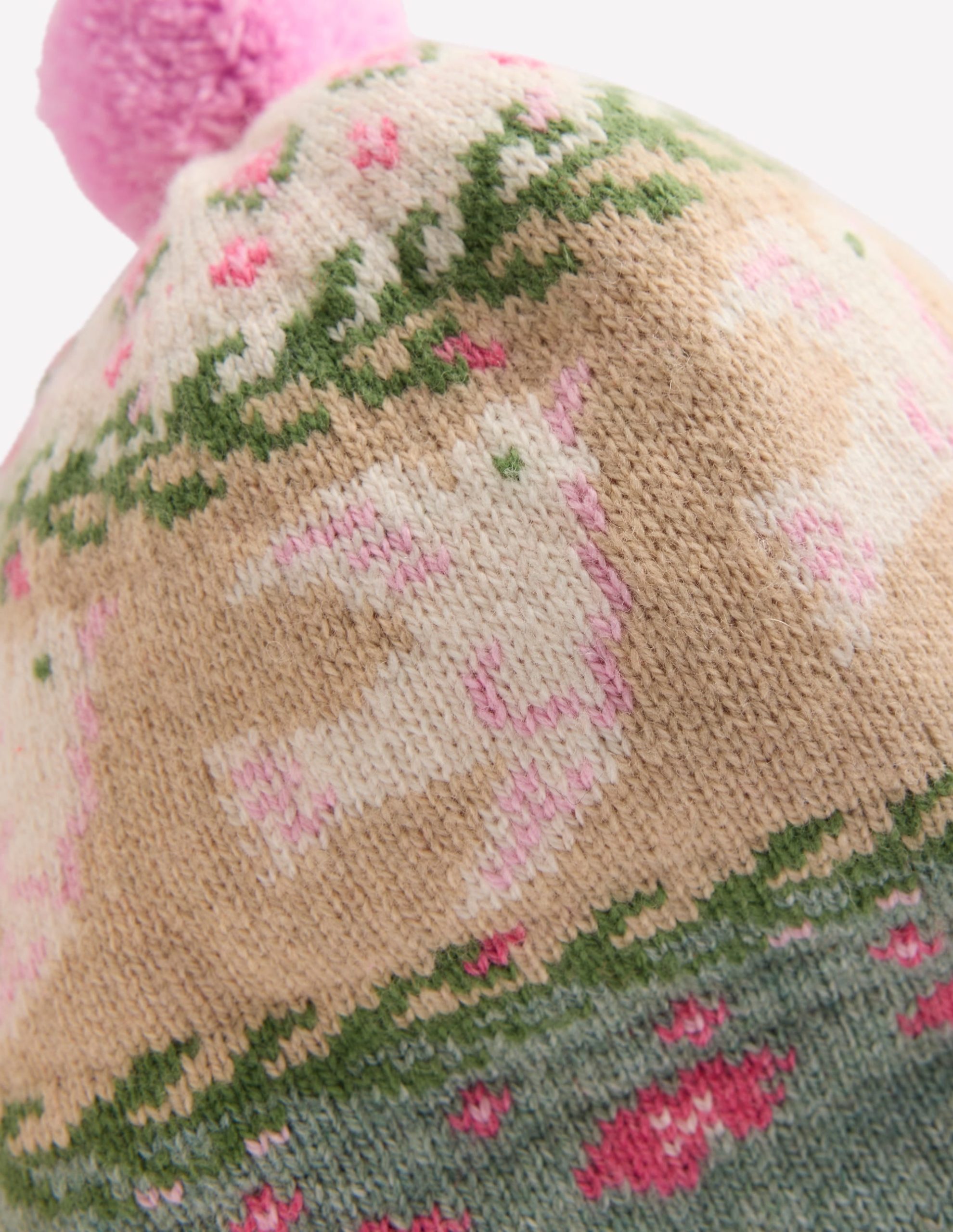 Baby Fair Isle Set-Soft Jade Marl Birds - Image 2