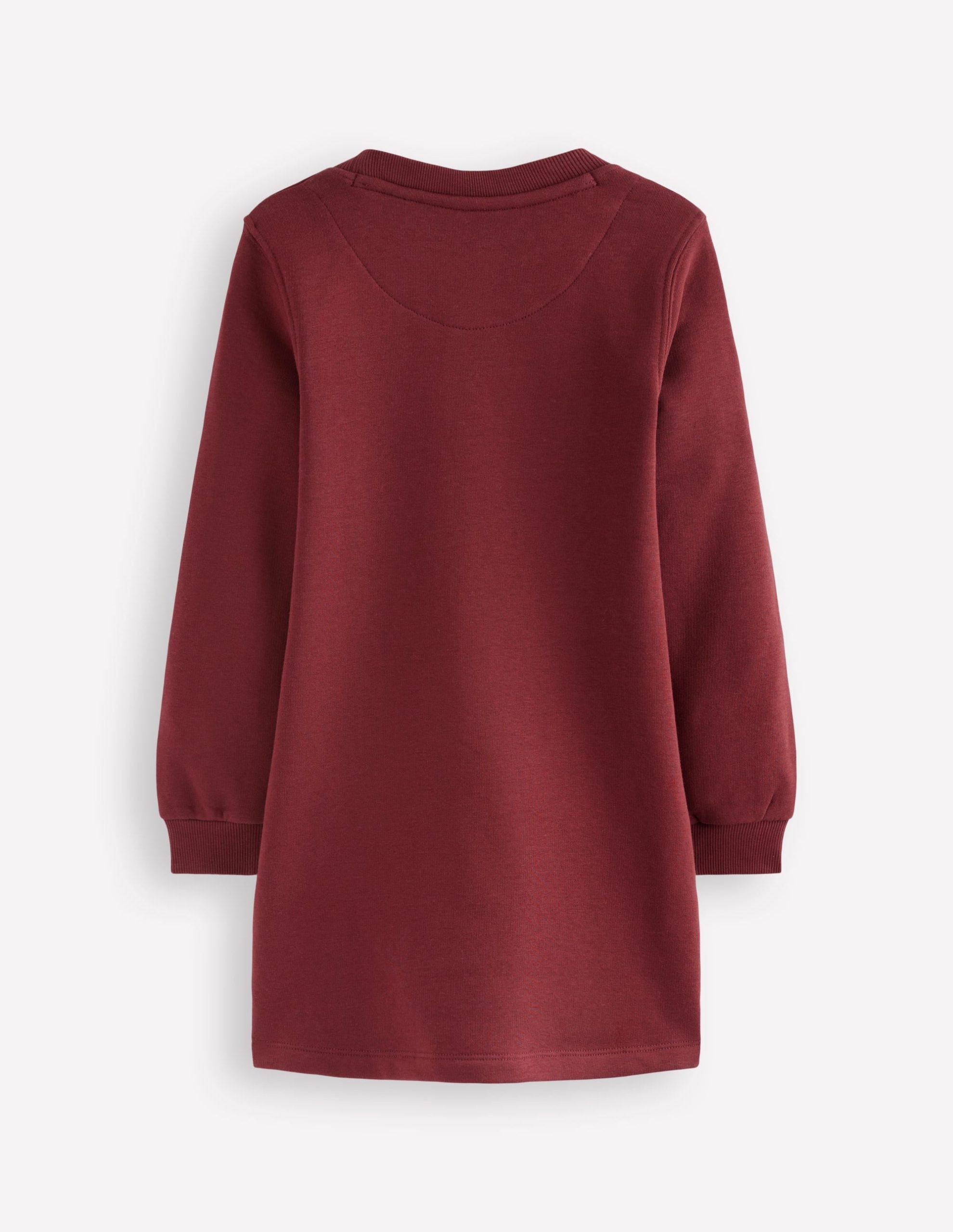 Ida Sweatshirt Appliqu?? Dress-Chestnut Cat Faces - Image 2