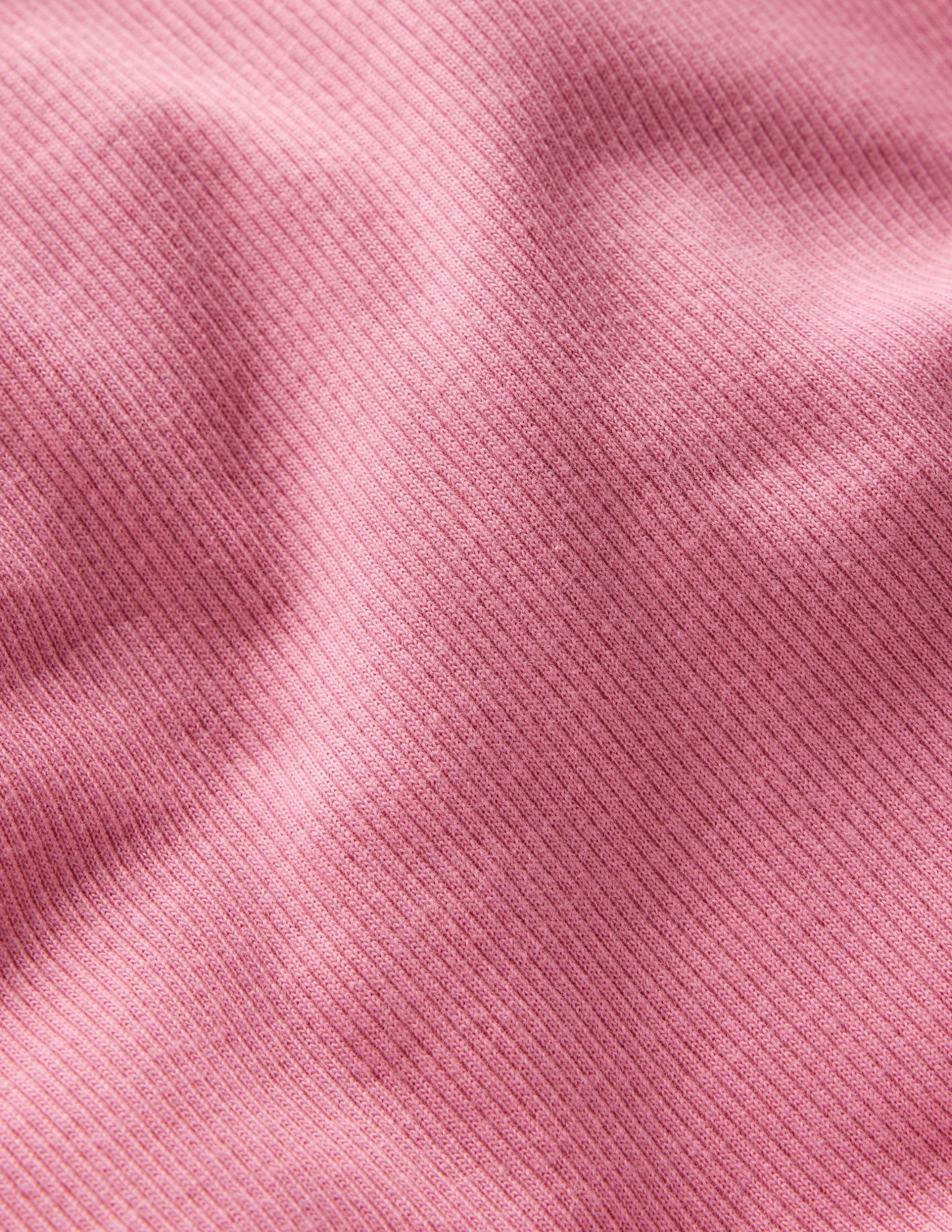 Ribbed Roll Neck Top-Pink Haze - Image 5