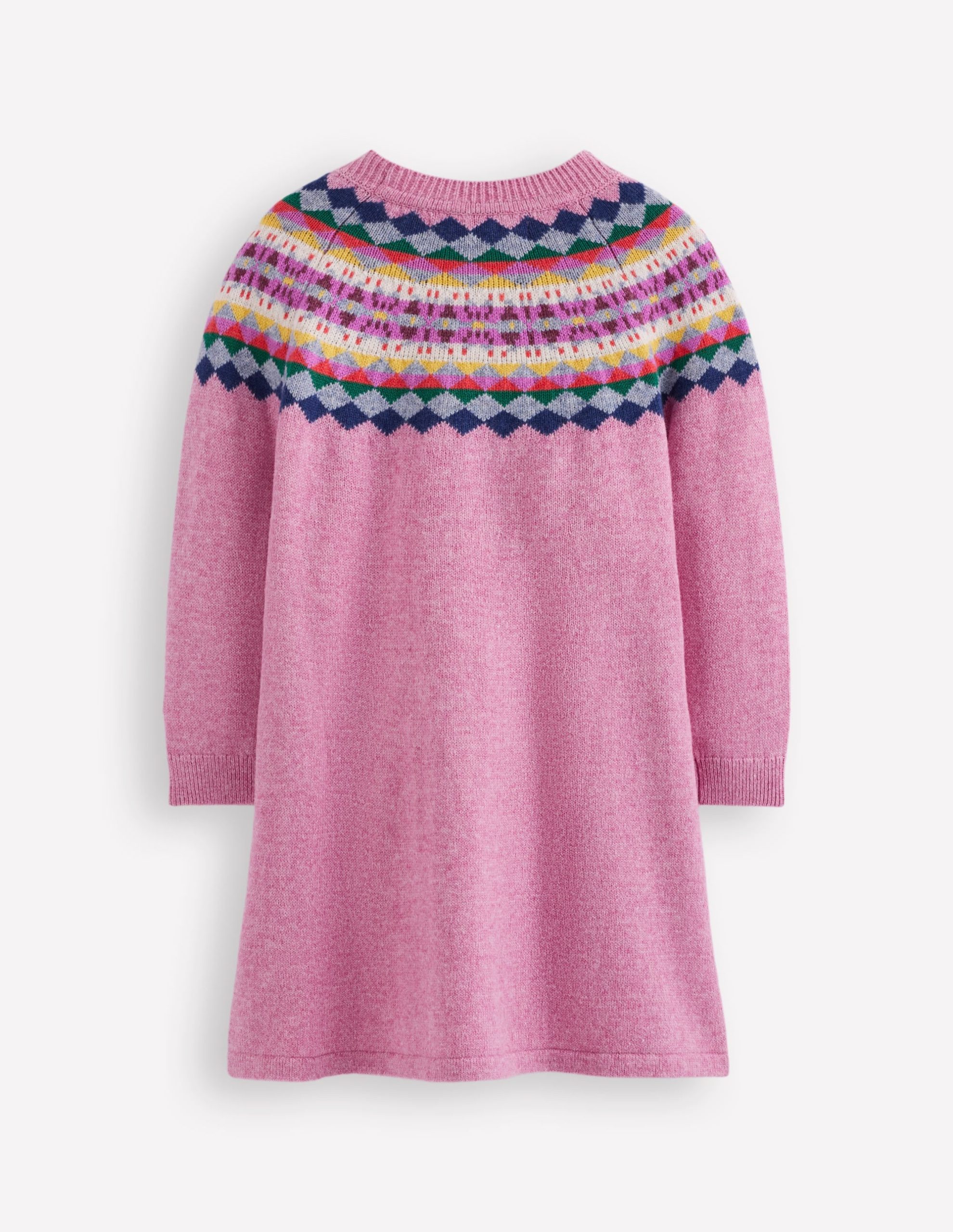 Minnie Fair Isle Jumper Dress-Orchid Smoke - Image 2