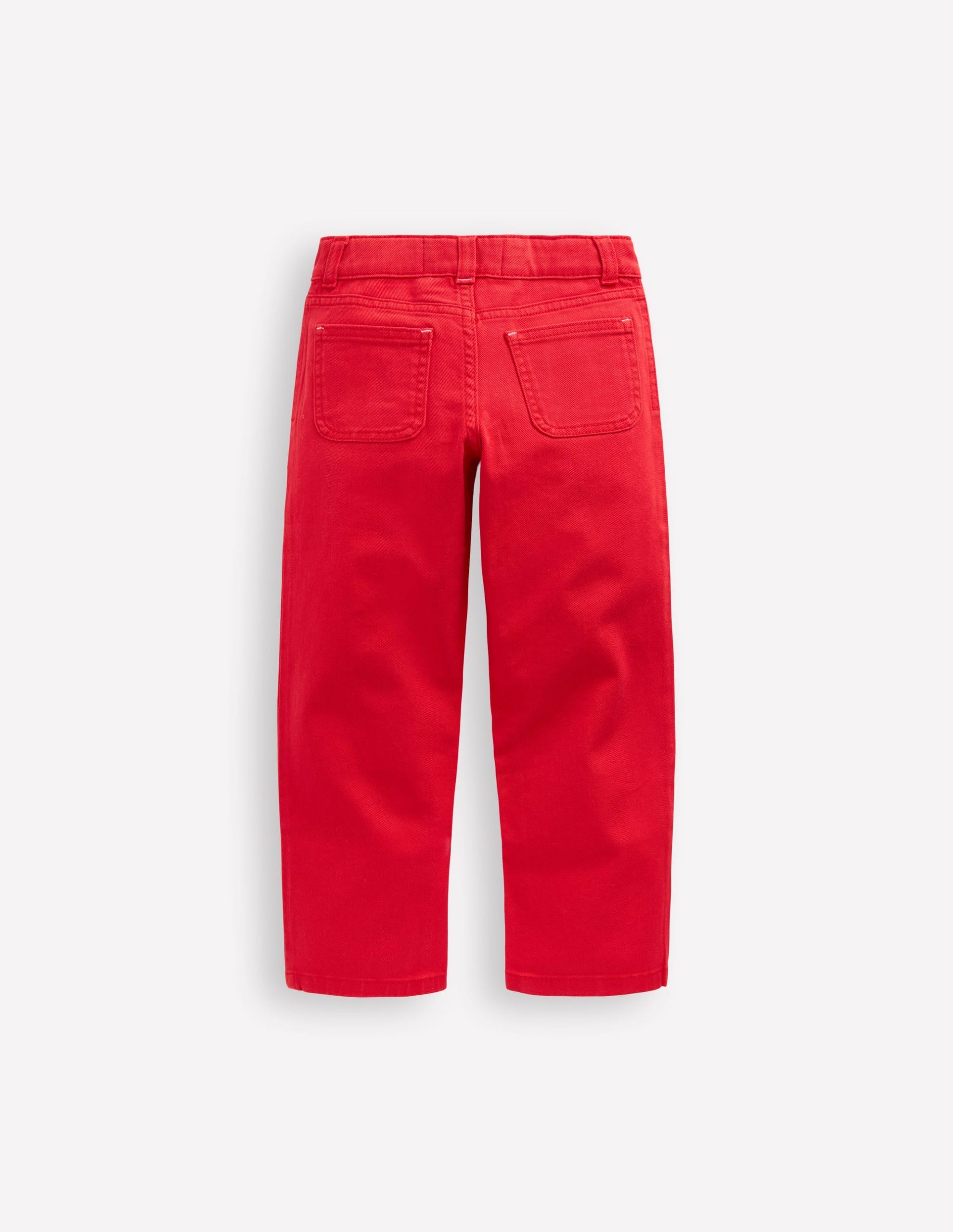 Patch Pocket Pants-Poppy Red - Image 2
