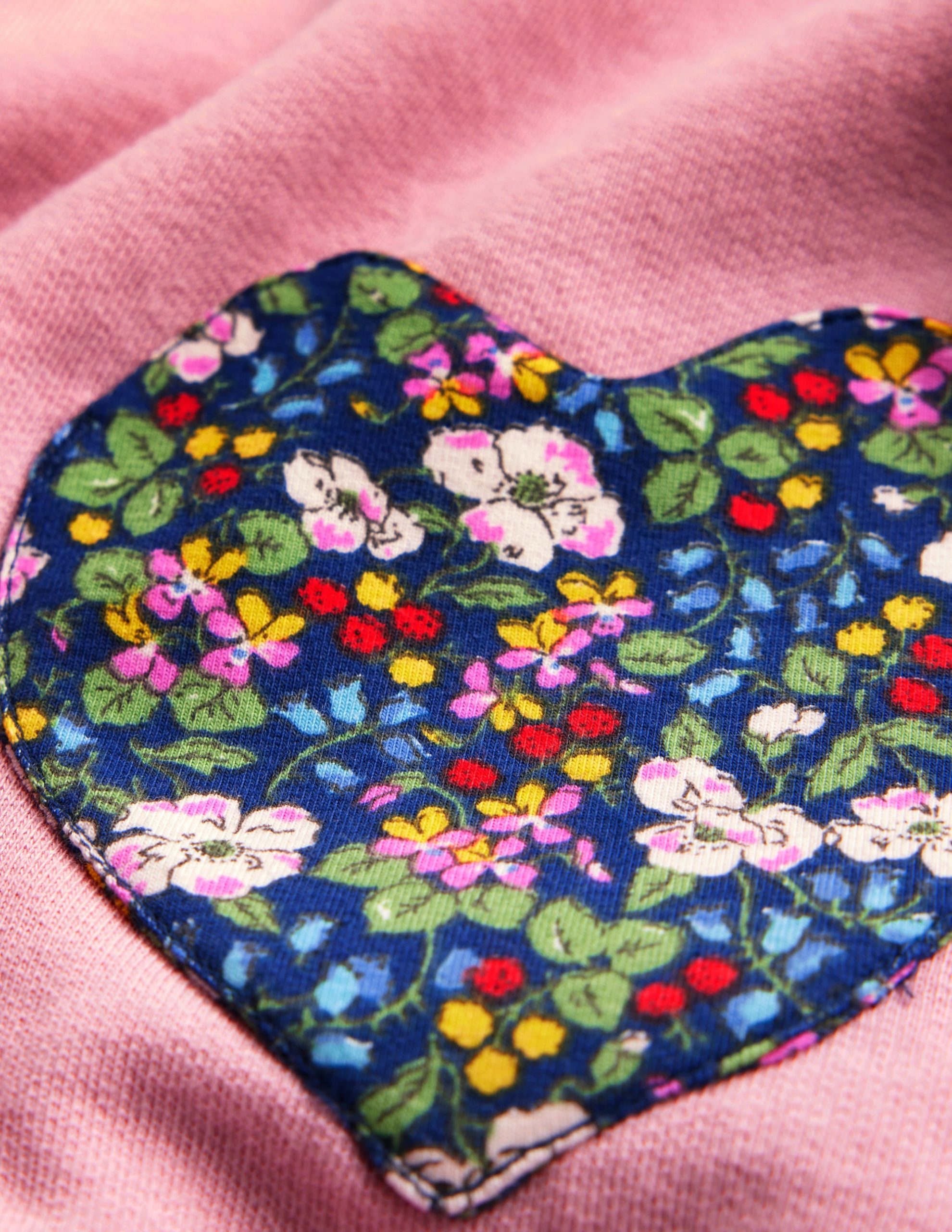 Heart Pocket Tunic Set-Berry Floral - Image 3