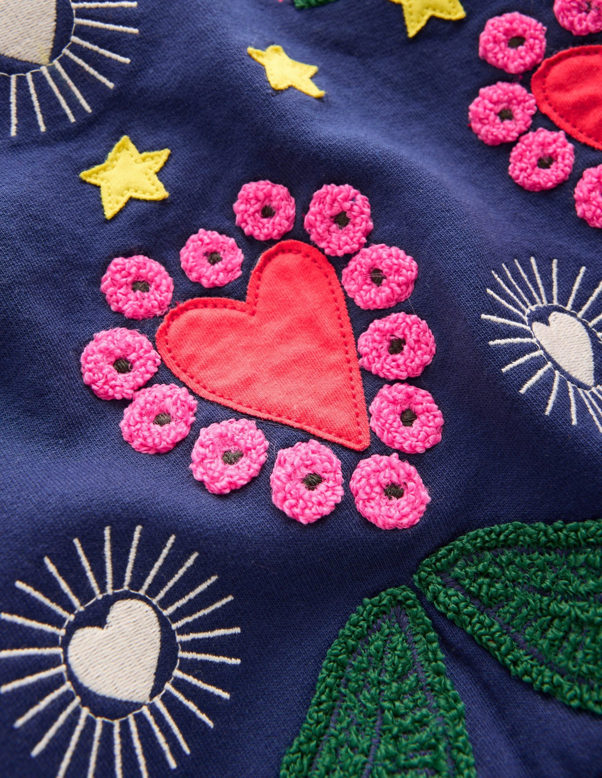 Bobbie Appliqu?? Sweatshirt-College Navy Tigers - Image 5