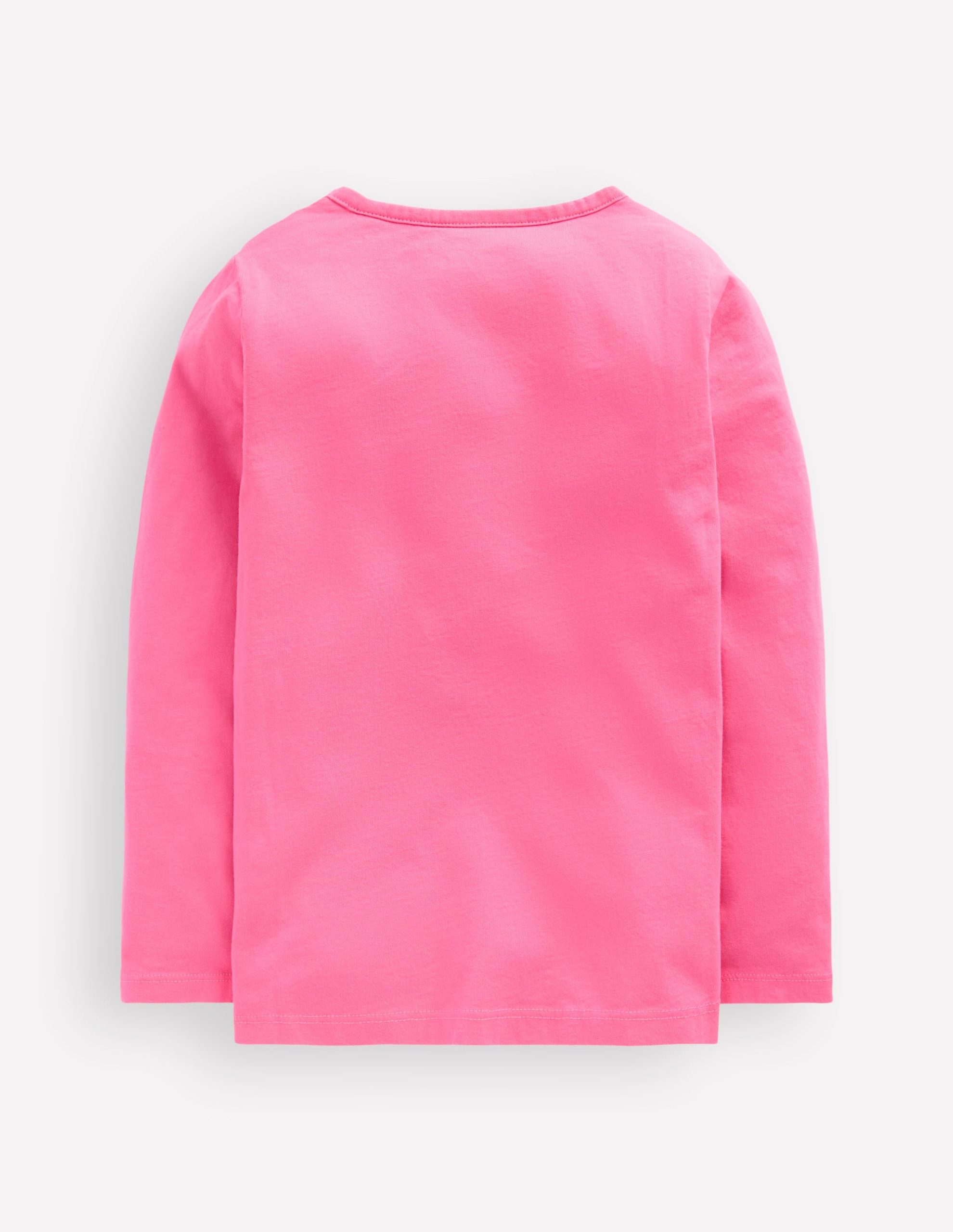 Long Sleeve Boucl?? T-shirt-Pink Christmas Tree Dog - Image 2