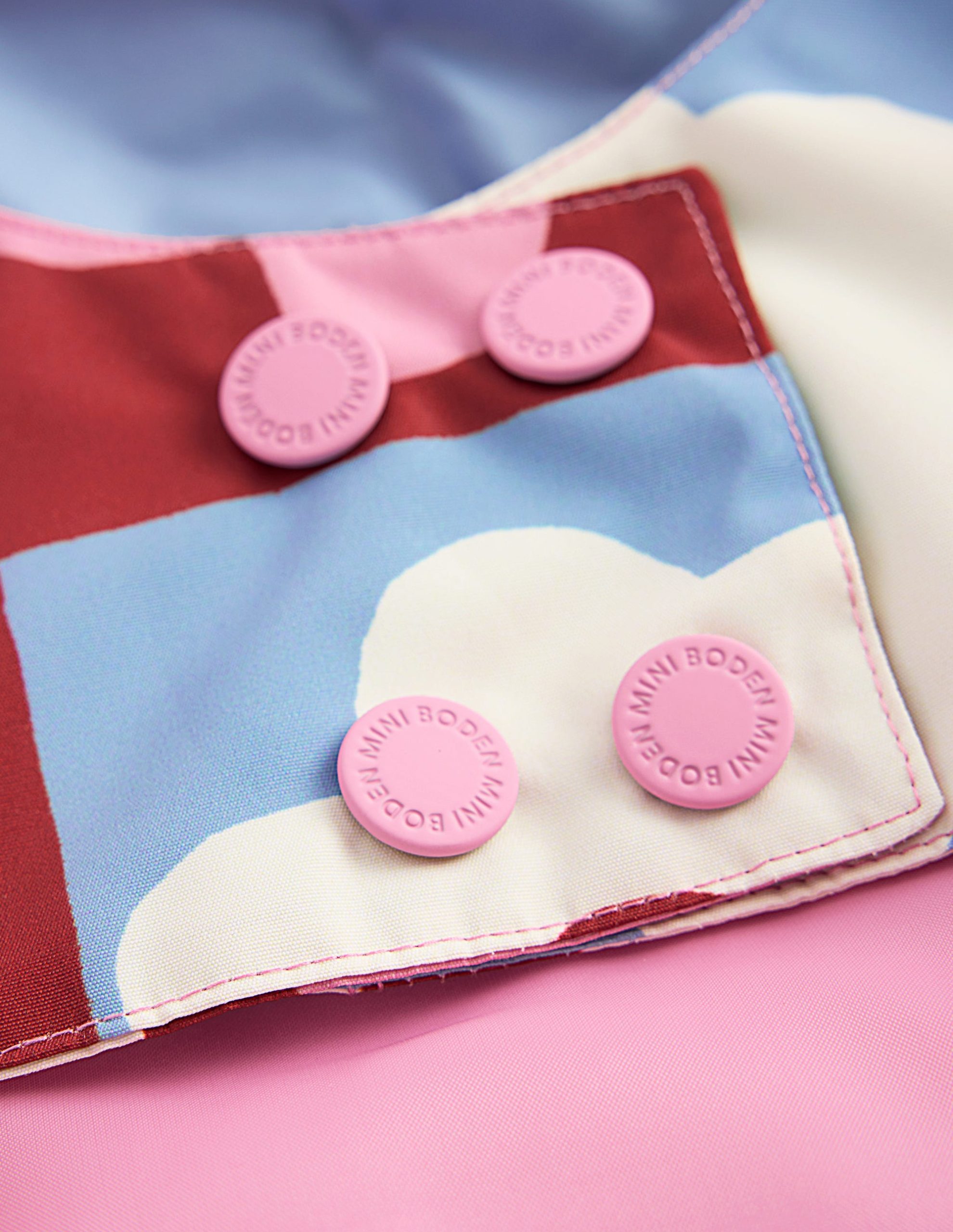 All-Weather Waterproof Coat-Multi Flower Check - Image 5