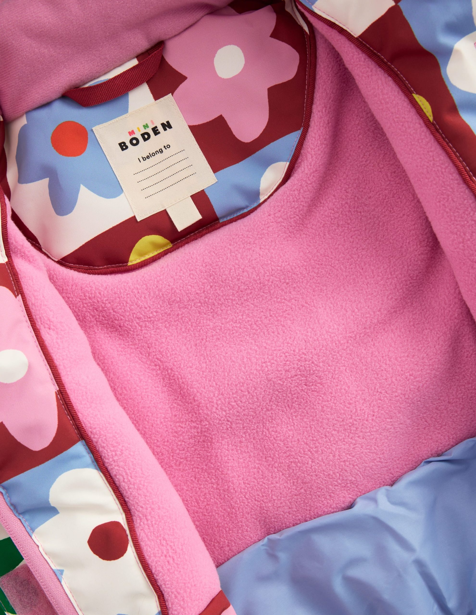 All-Weather Waterproof Coat-Multi Flower Check - Image 7