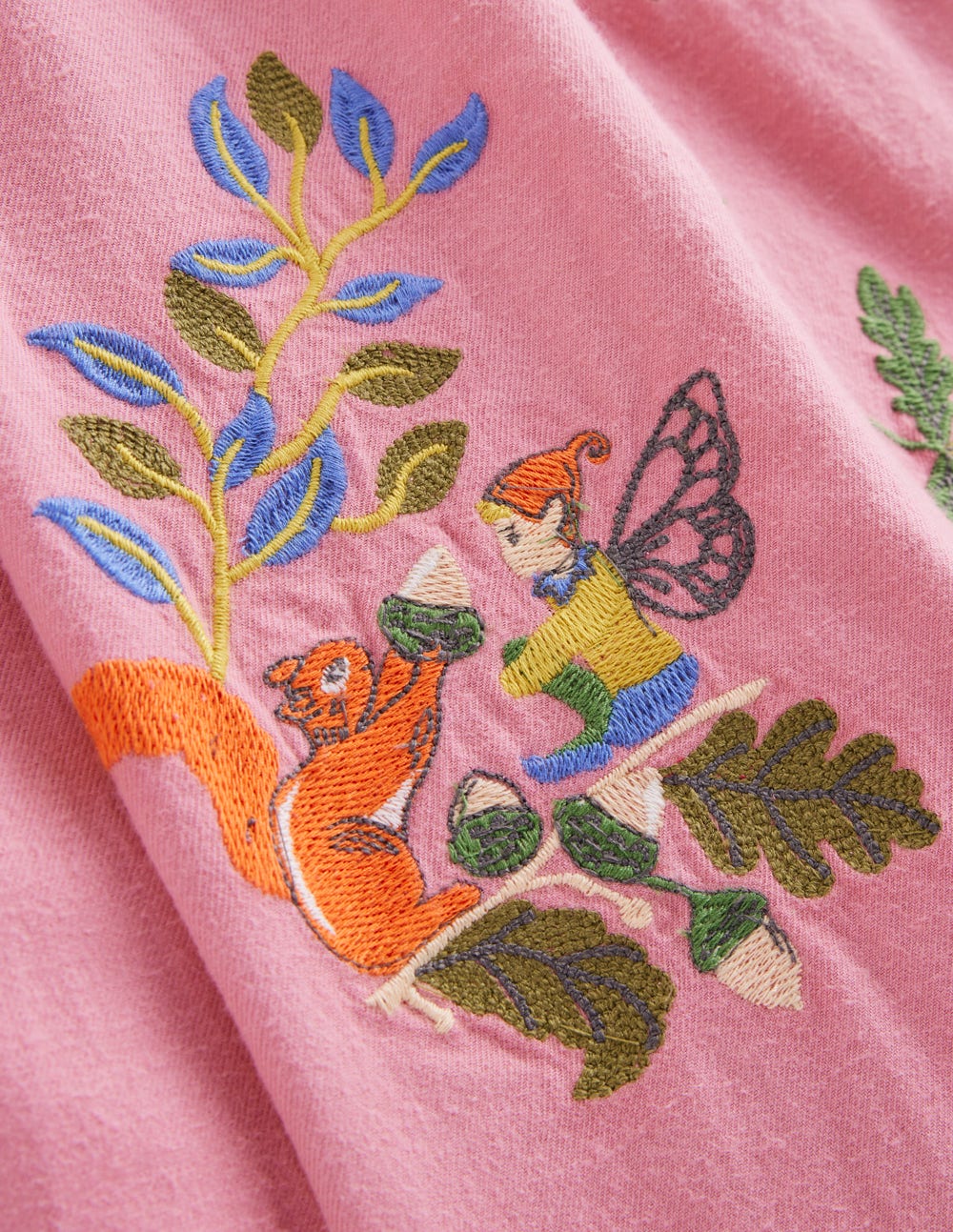 Lace Trim Woven Dress-Rose Pink Fairies - Image 4