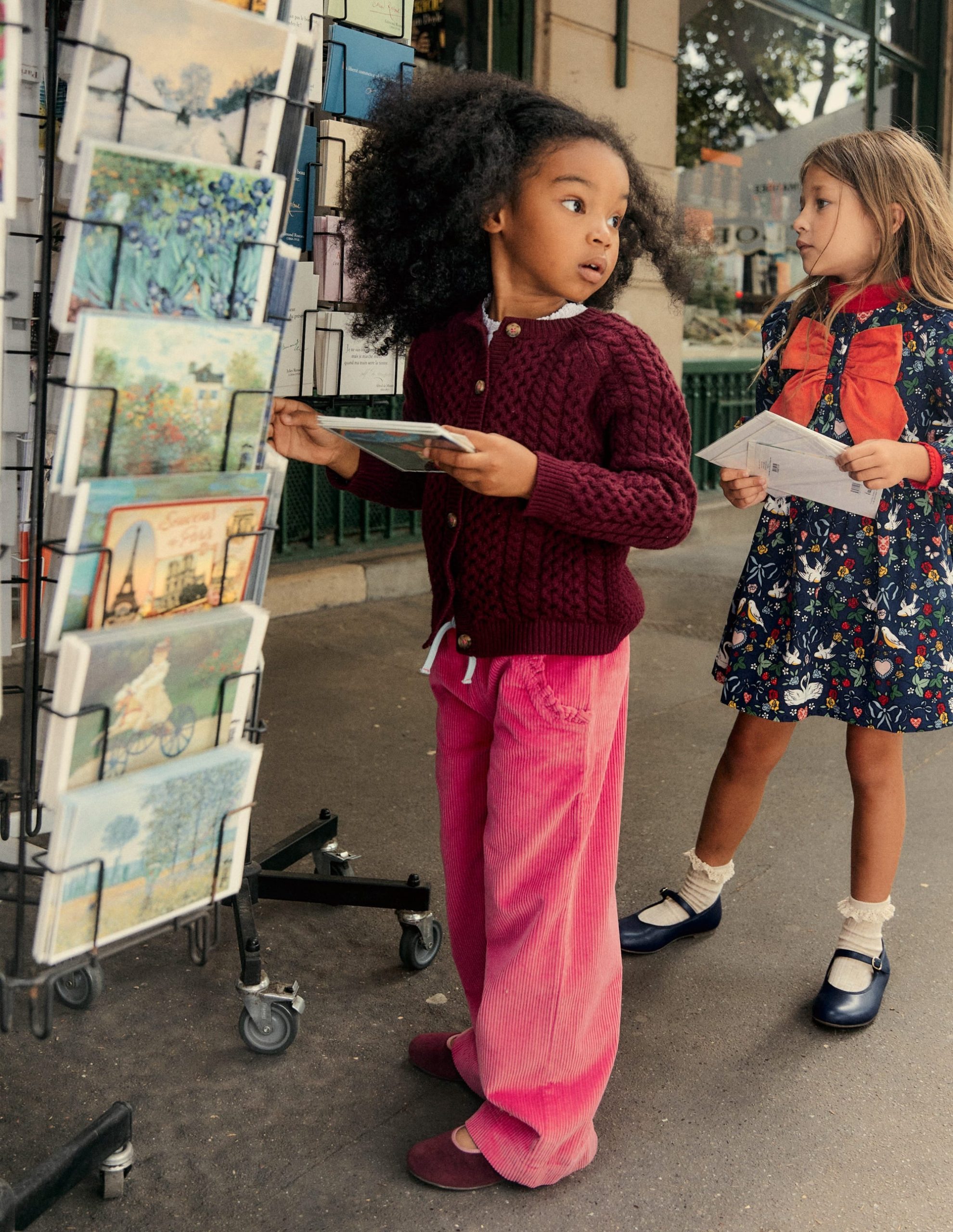 Relaxed Cord Pants-Raspberry Pink
