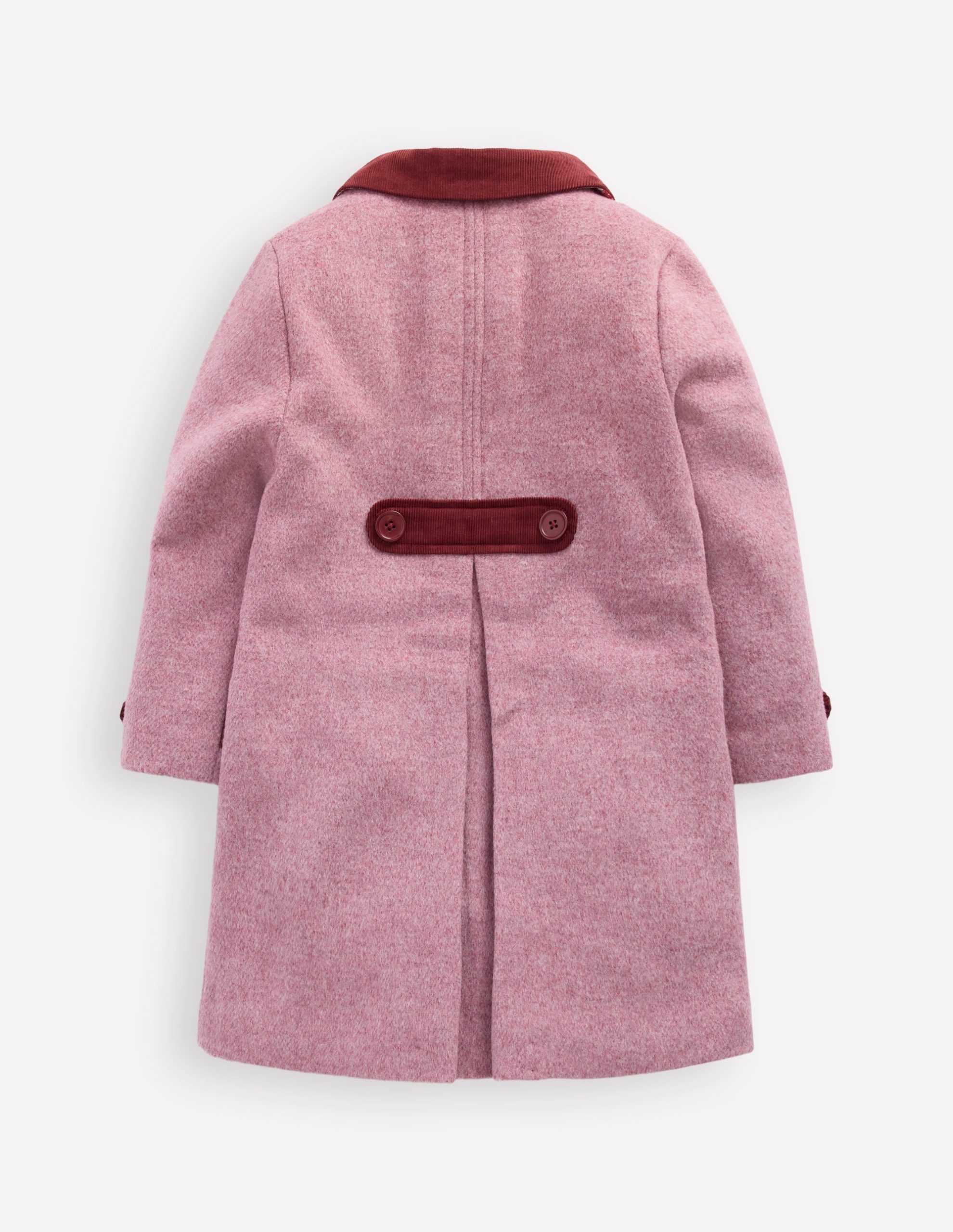 Wool Blend Coat-Pink Haze Bows - Image 2