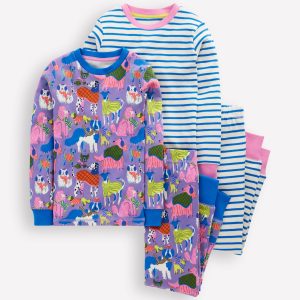 Twin Pack Snug Pajamas-Vista Blue Cosy Pets