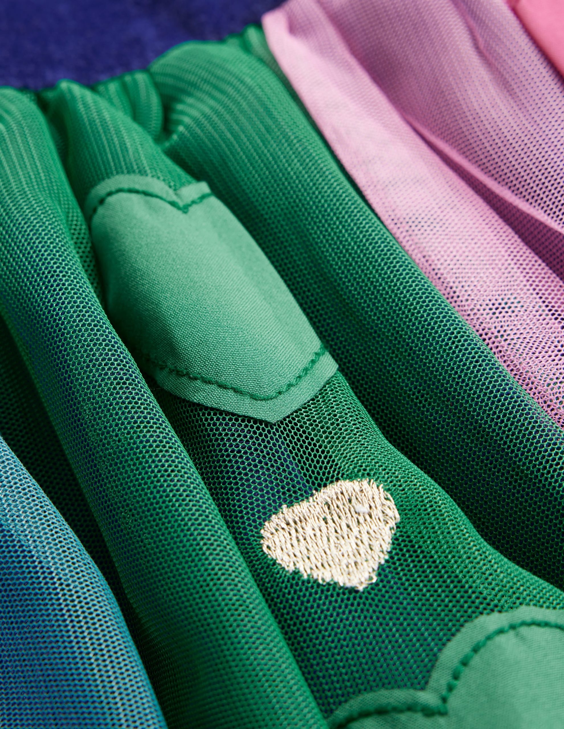 Velvet Tulle Occasion Dress-College Navy Hearts - Image 4