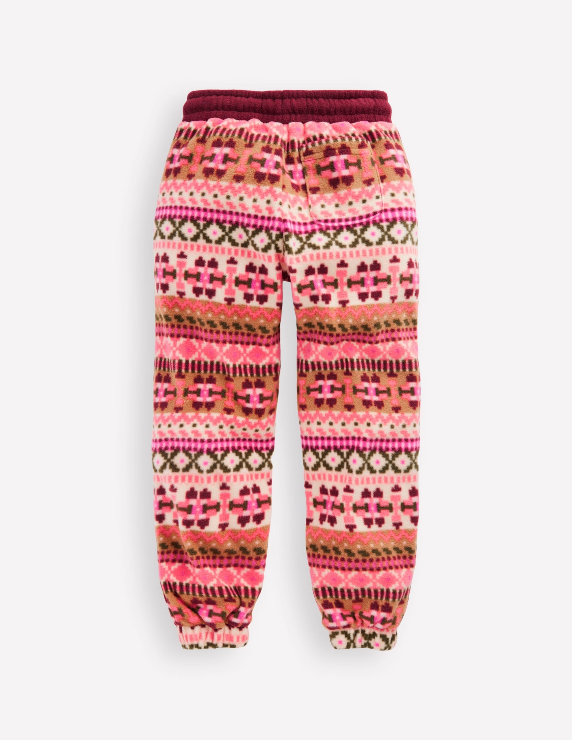 Fair Isle Sweatpants-Pink Aztec Geo - Image 2