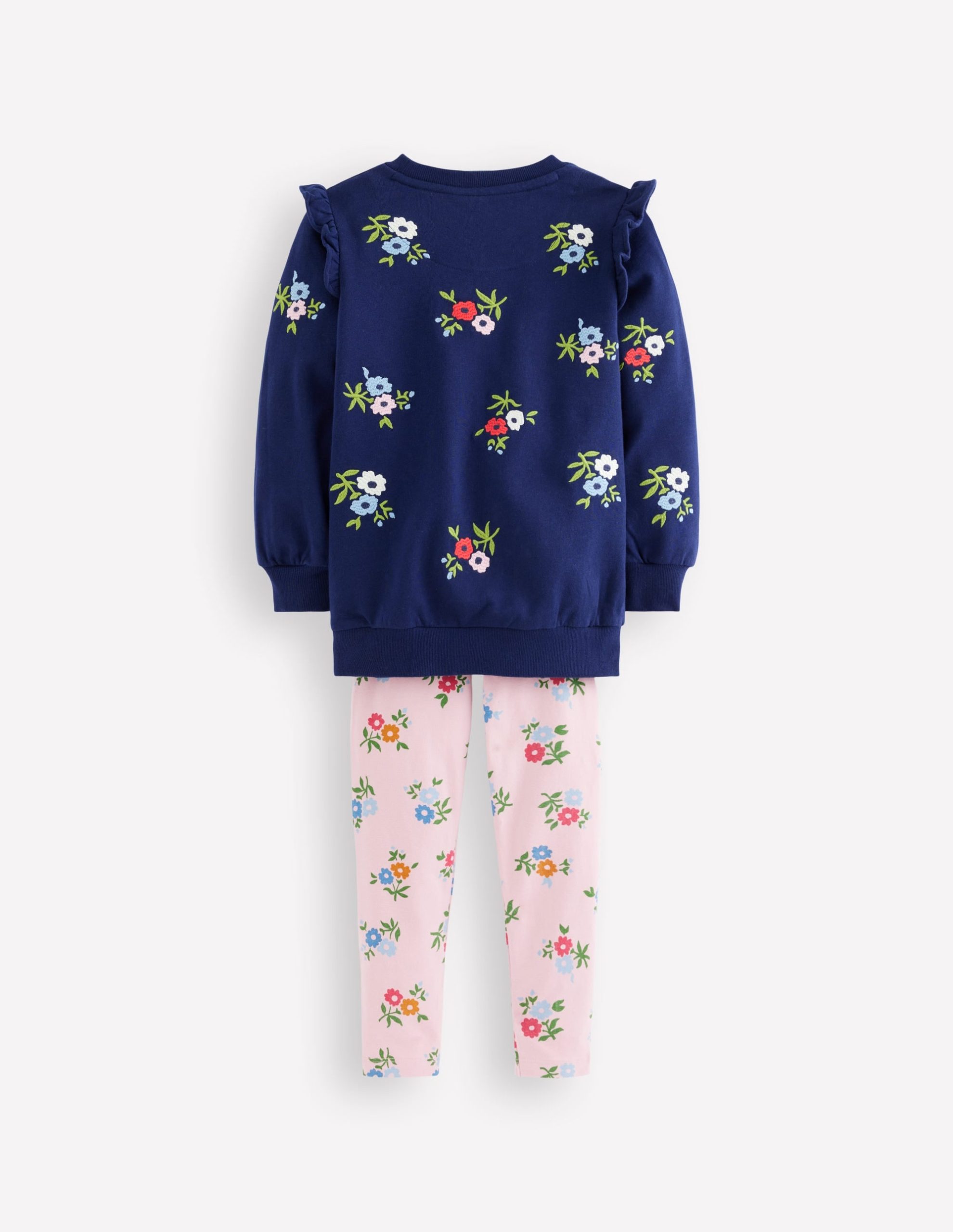 Embroidered Tunic Set-College Navy Embroidery - Image 2