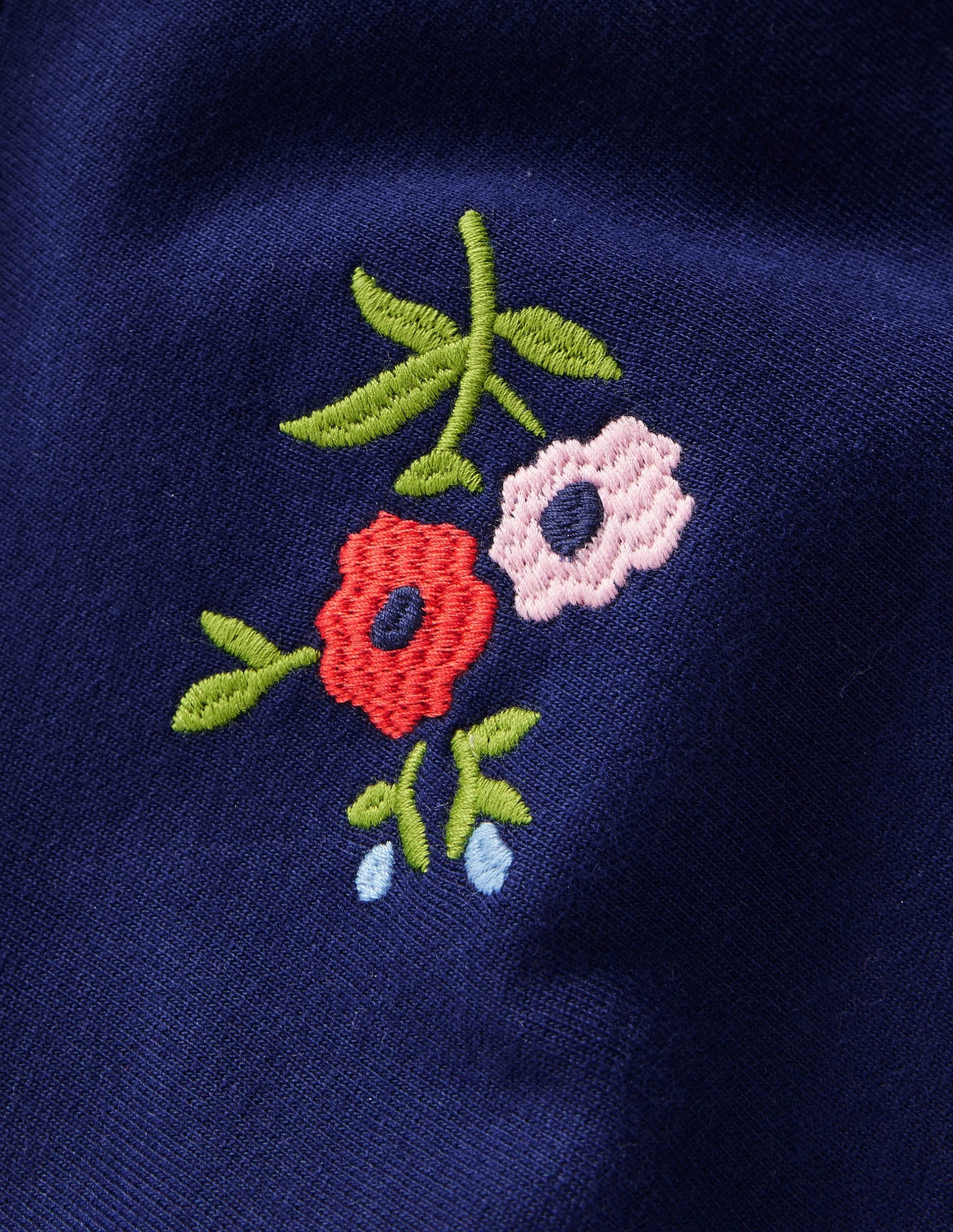 Embroidered Tunic Set-College Navy Embroidery - Image 3
