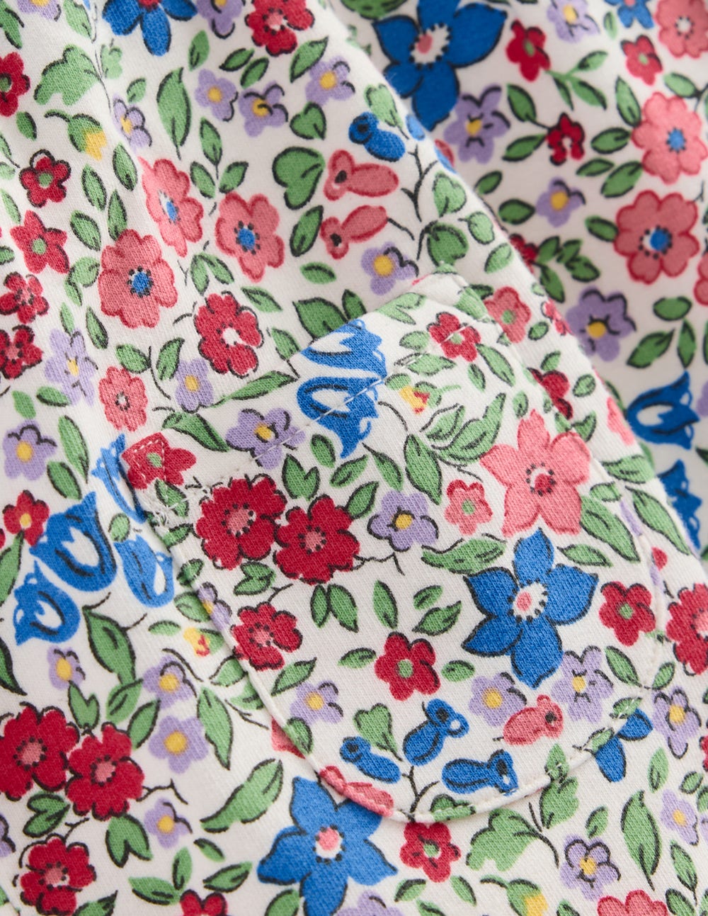 Jersey Overalls Set-Rose Pink Flowerbed - Image 3