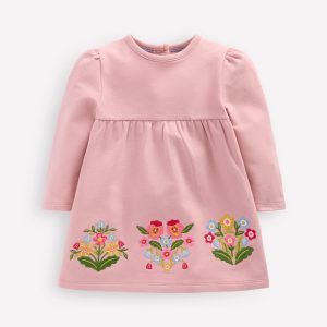 Sweatshirt Dress-Vintage Pink