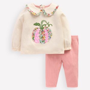 Collared Jersey Set-Oatmeal Marl