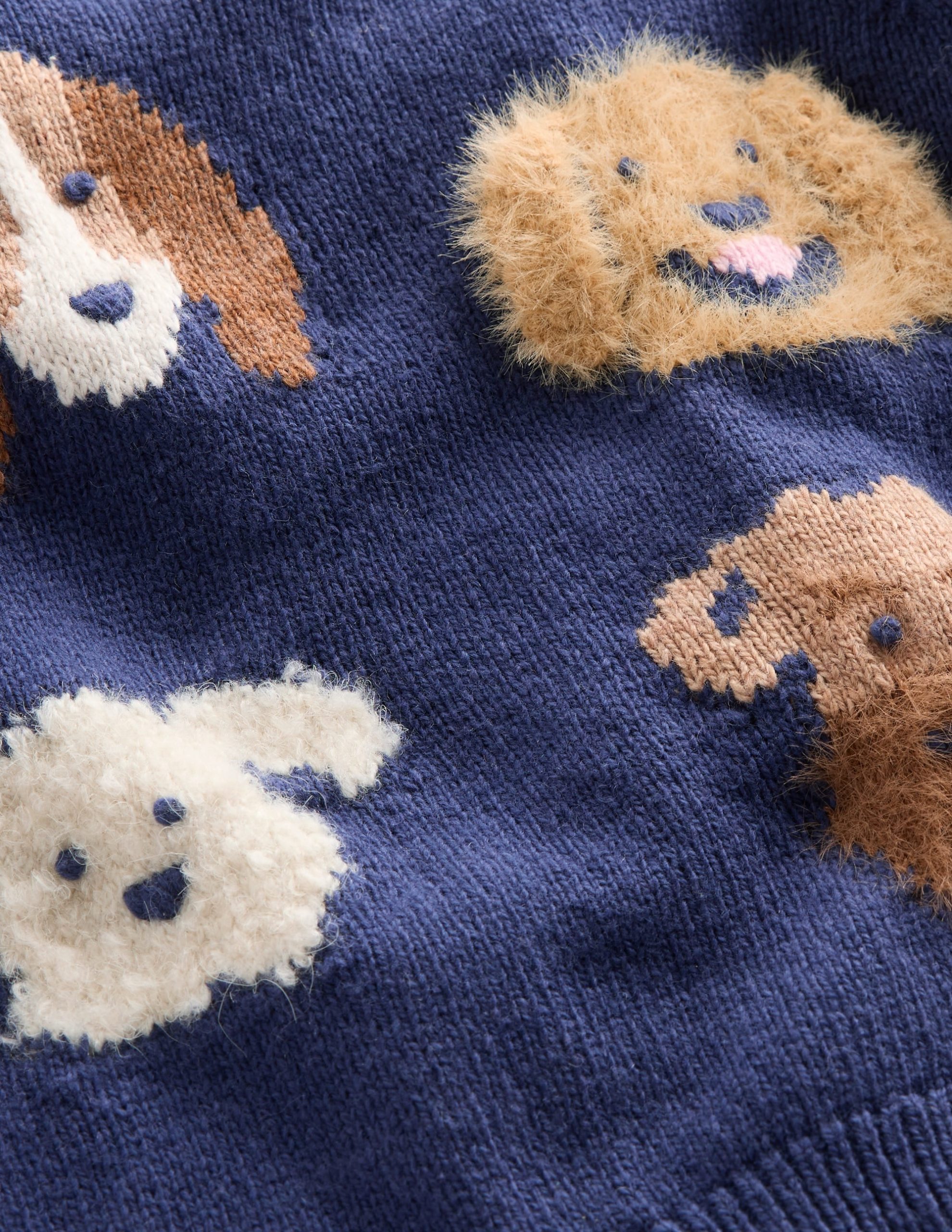 Novelty Logo Sweater-College Navy Dogs - Image 3