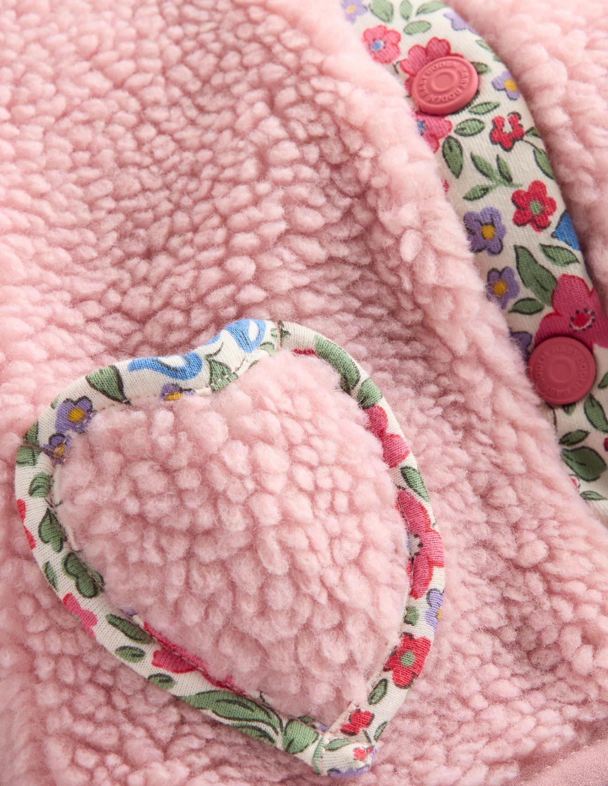 Girls Borg Fleece-Pink - Image 3