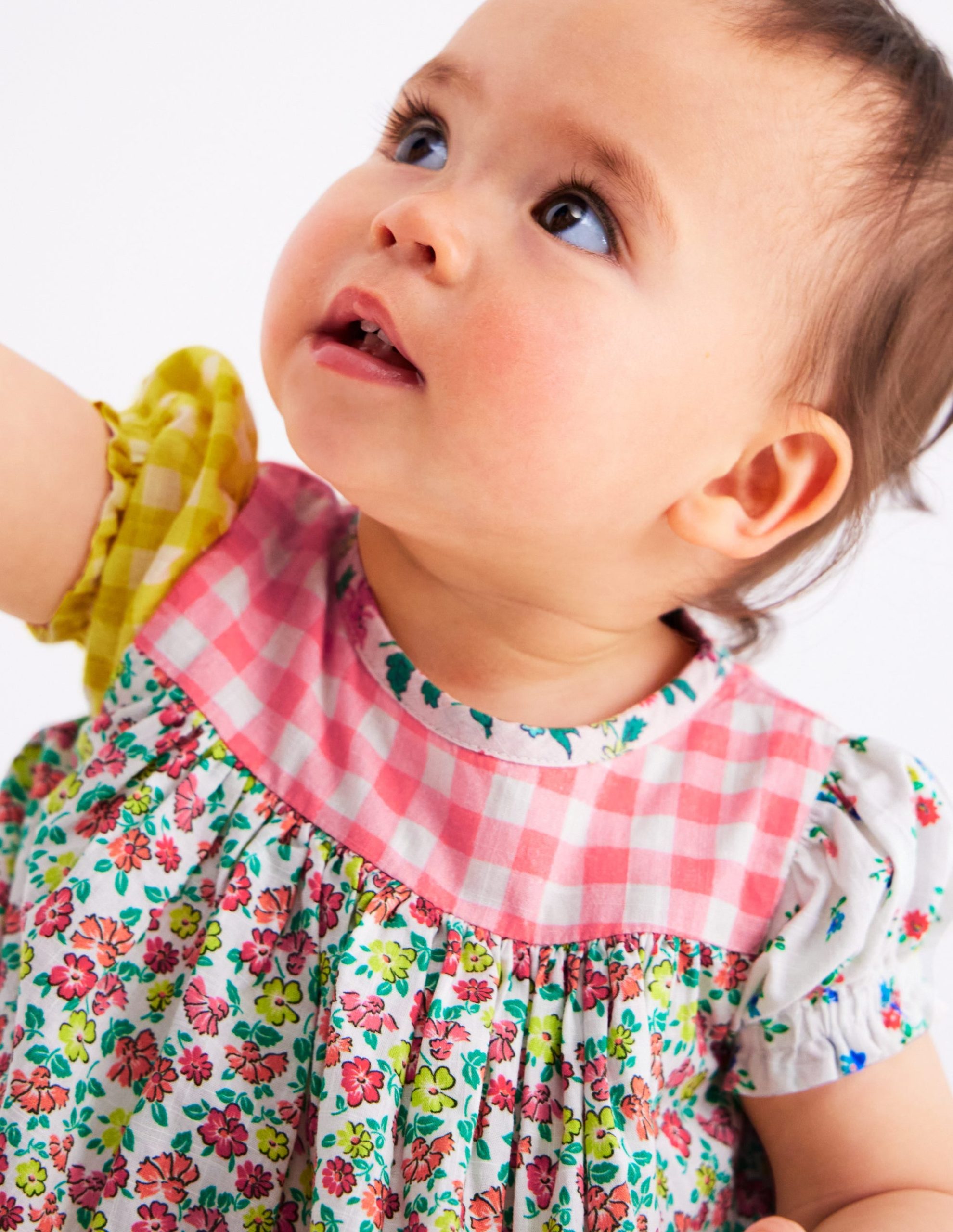 Gathered Woven Dress-Hotchpotch Multi - Image 4