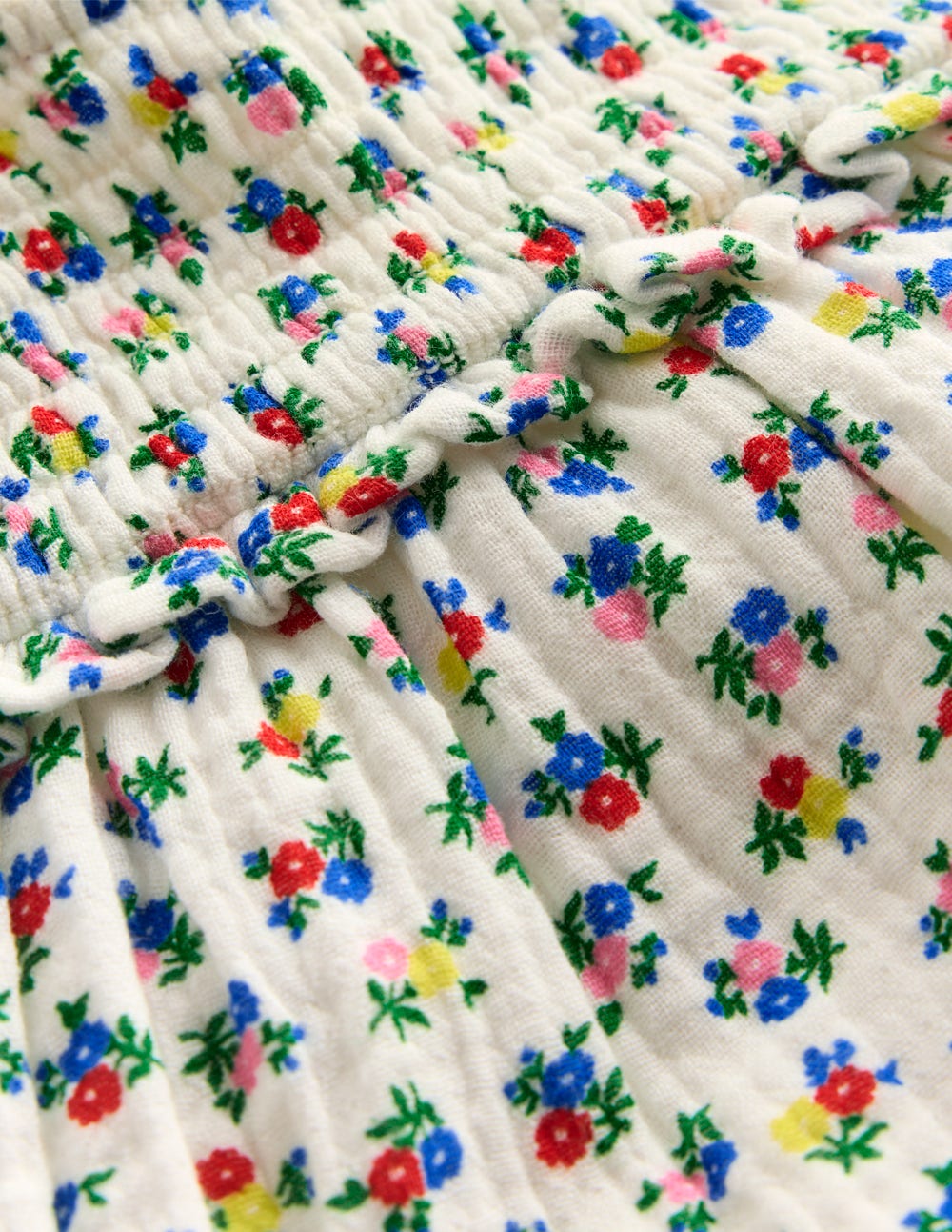 Double Cloth Dress-Soft Ivory Ditsy - Image 4