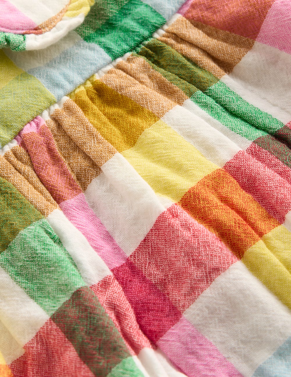 Double Cloth Romper-Multi Check - Image 3