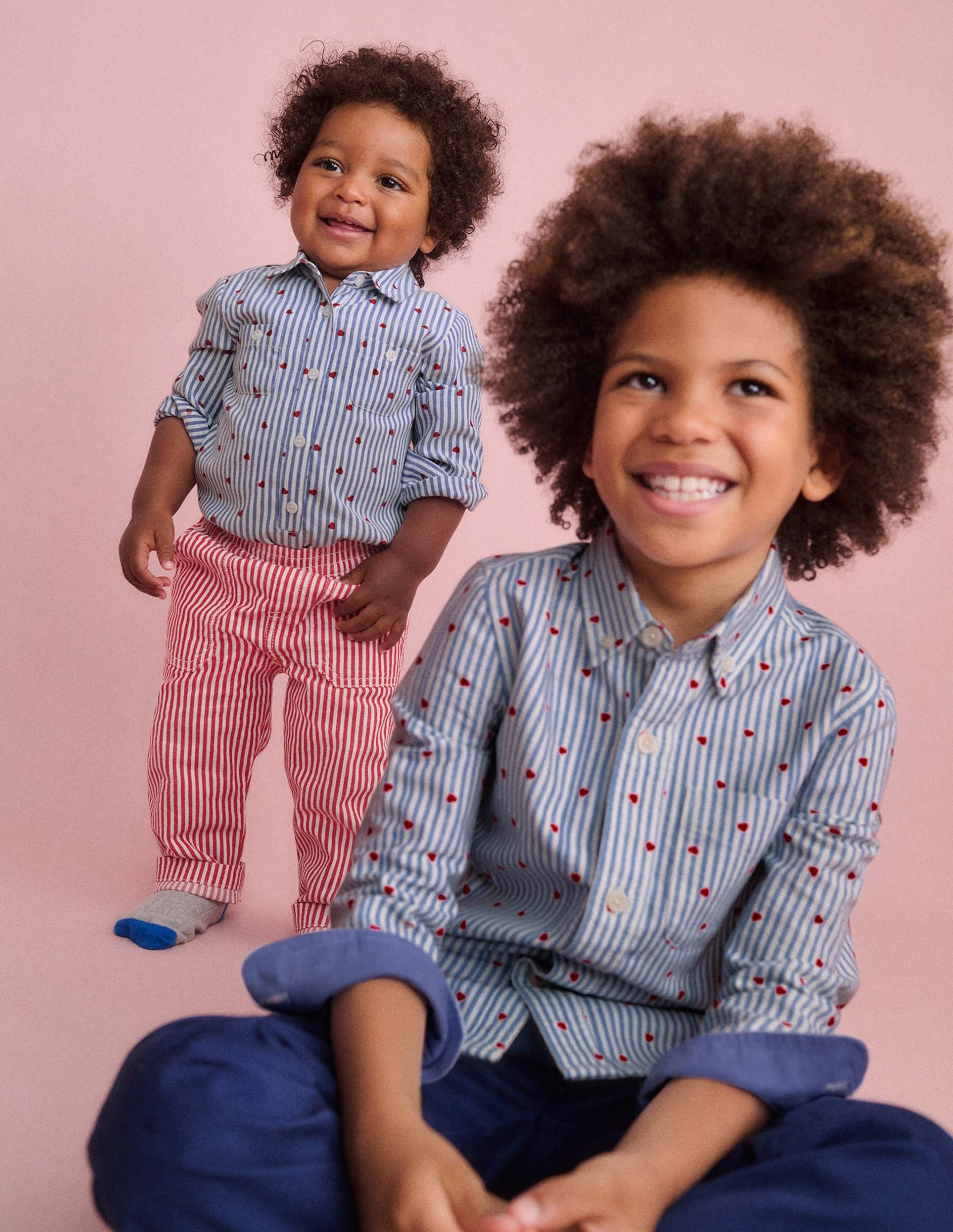 Woven Shirt Body-Ticking Confetti Heart - Image 2