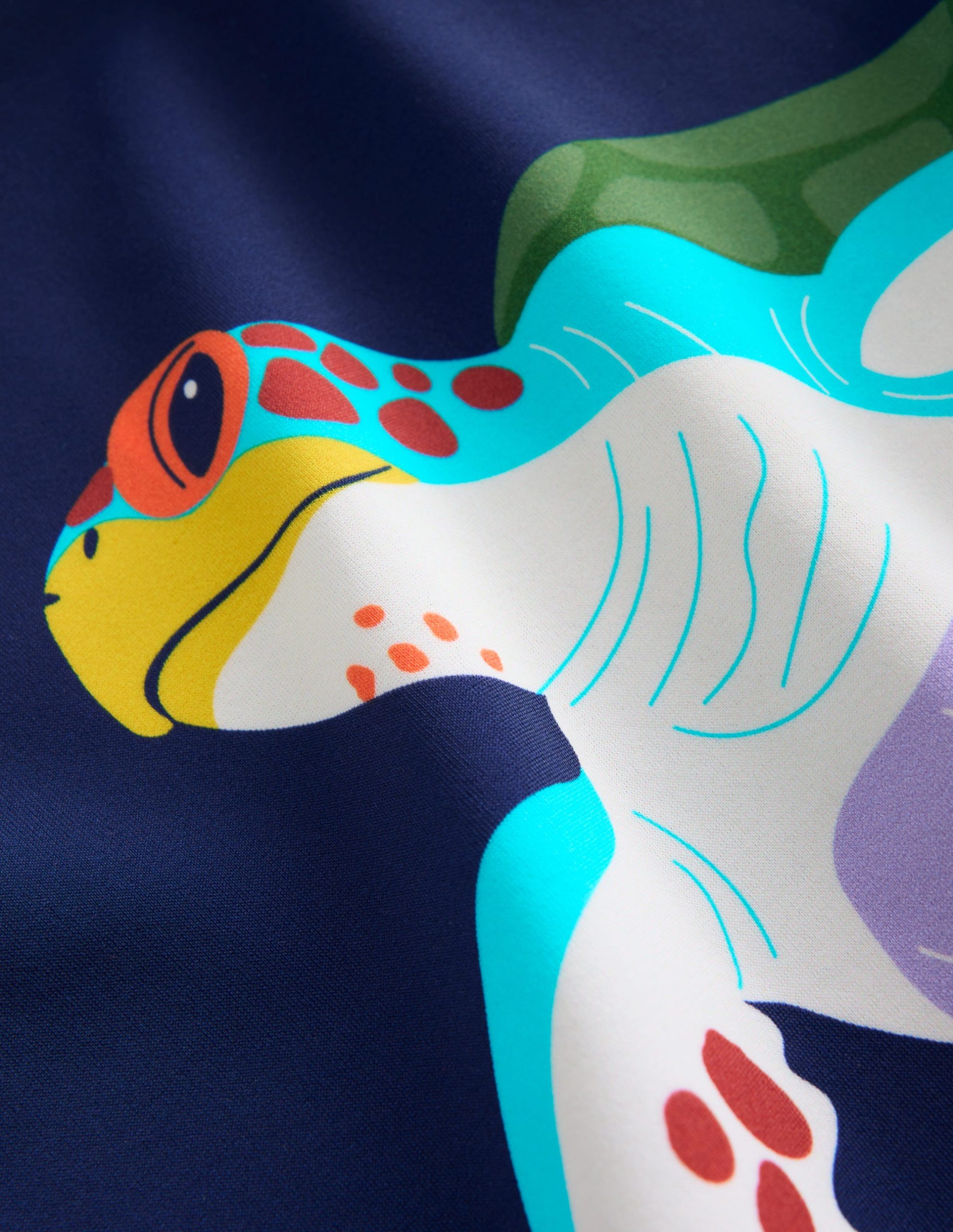 Fun Rash Vest Set-Aquamarine Blue Turtles - Image 4