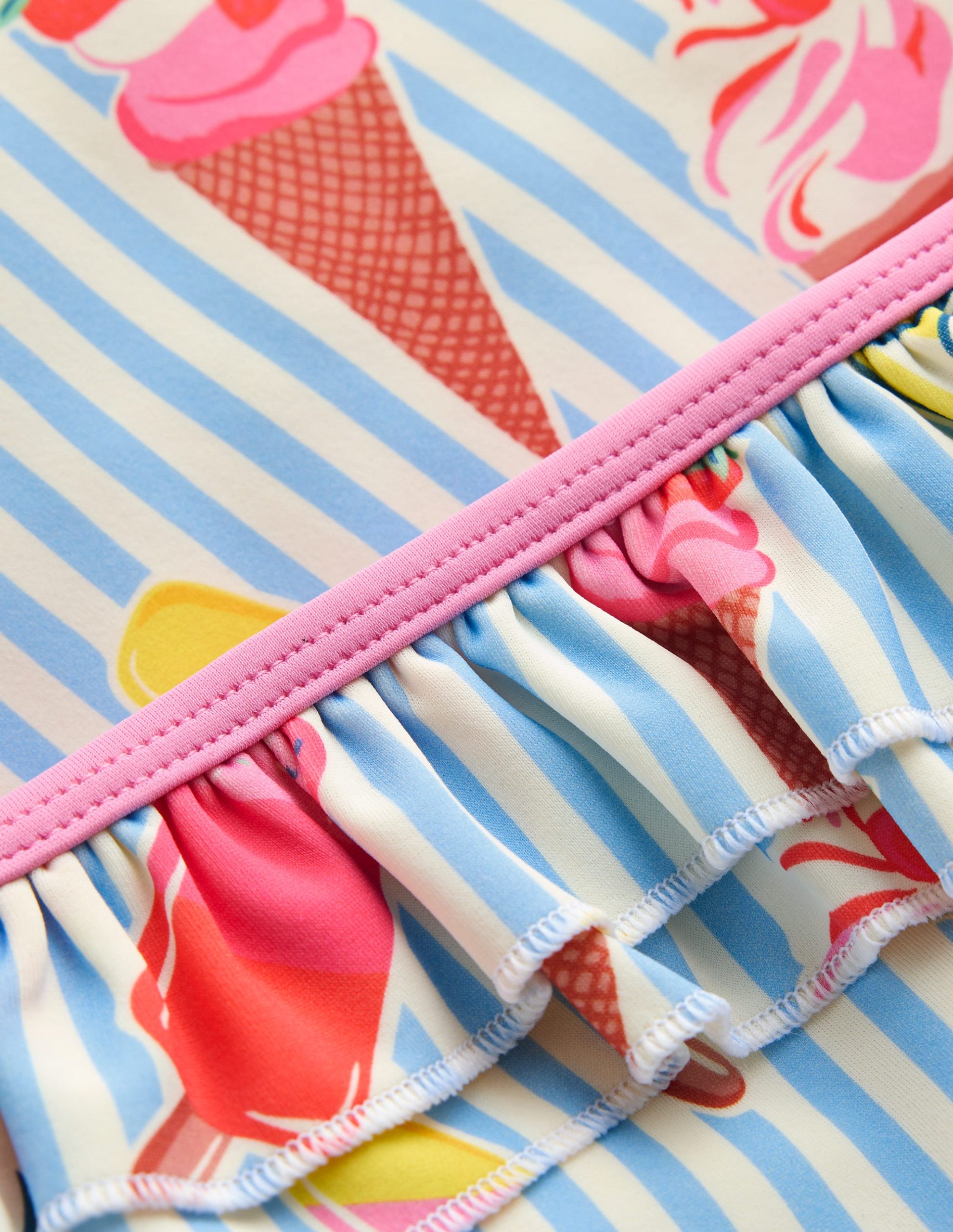 Frilly Rash Vest Set-Vintage Blue Ice Creams - Image 4