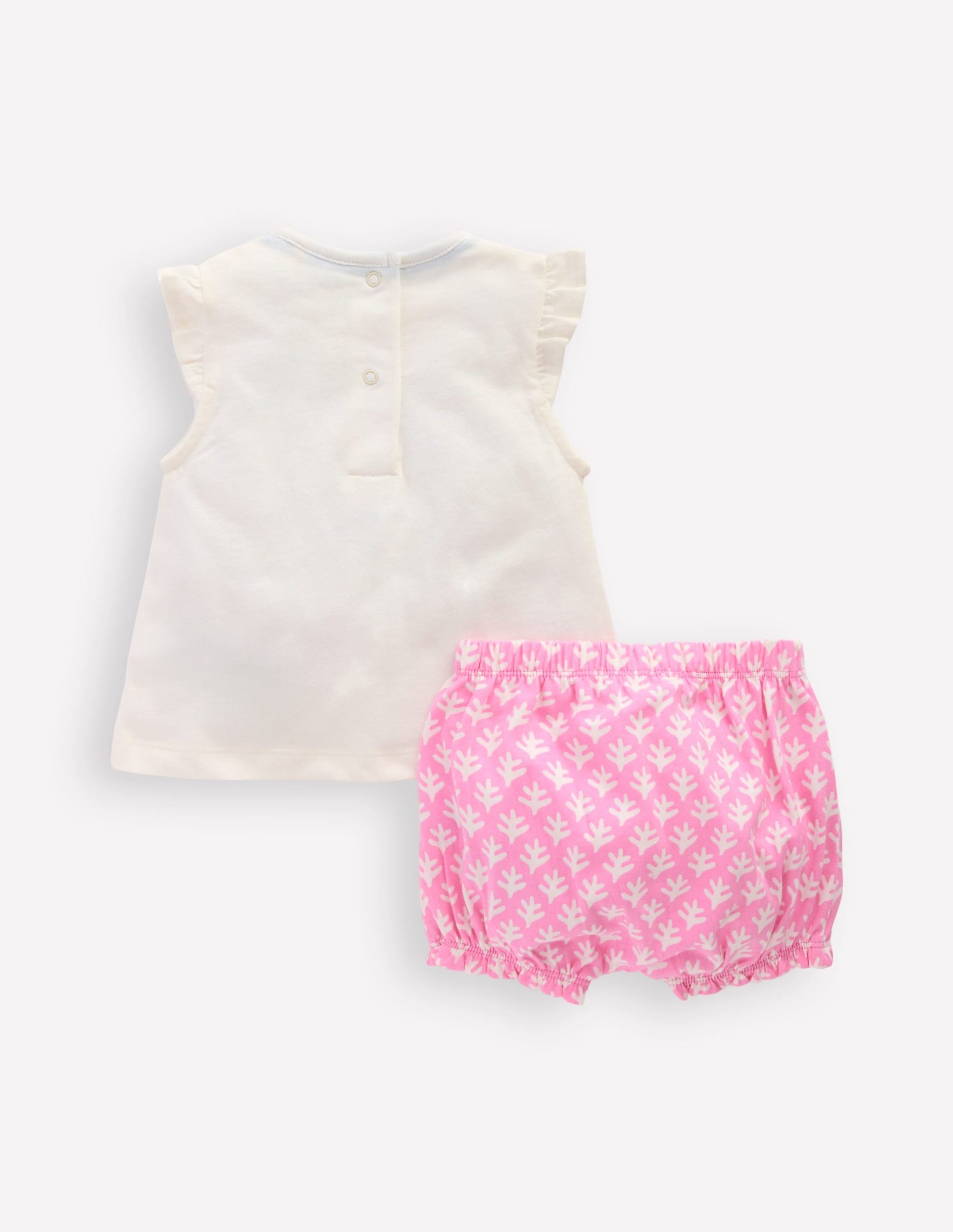 Ruffle Jersey Playset-Prism Pink and Coconut Milk - Image 4