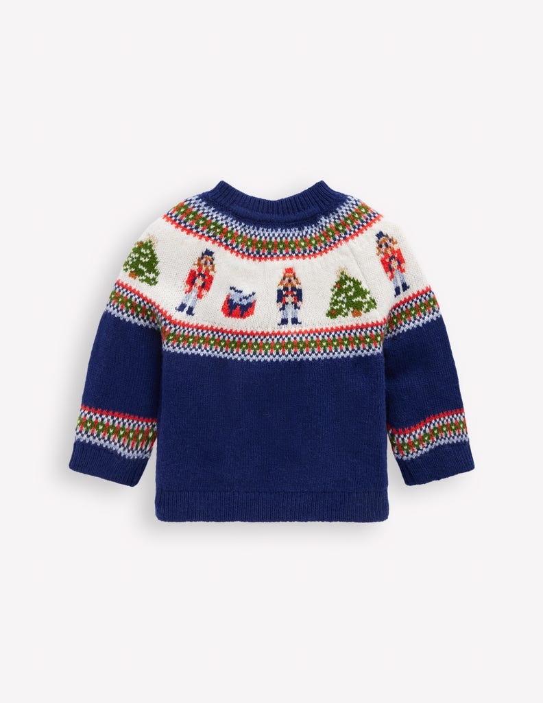 Fair isle Sweater-College Navy Nutcracker - Image 2