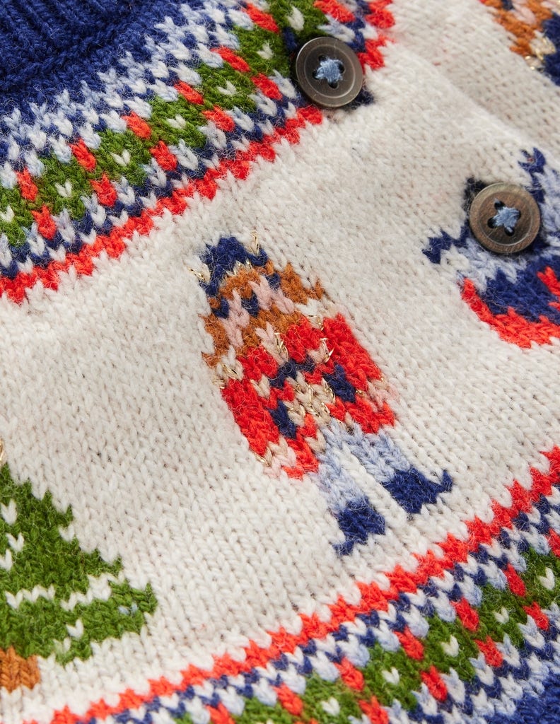 Fair isle Sweater-College Navy Nutcracker - Image 3