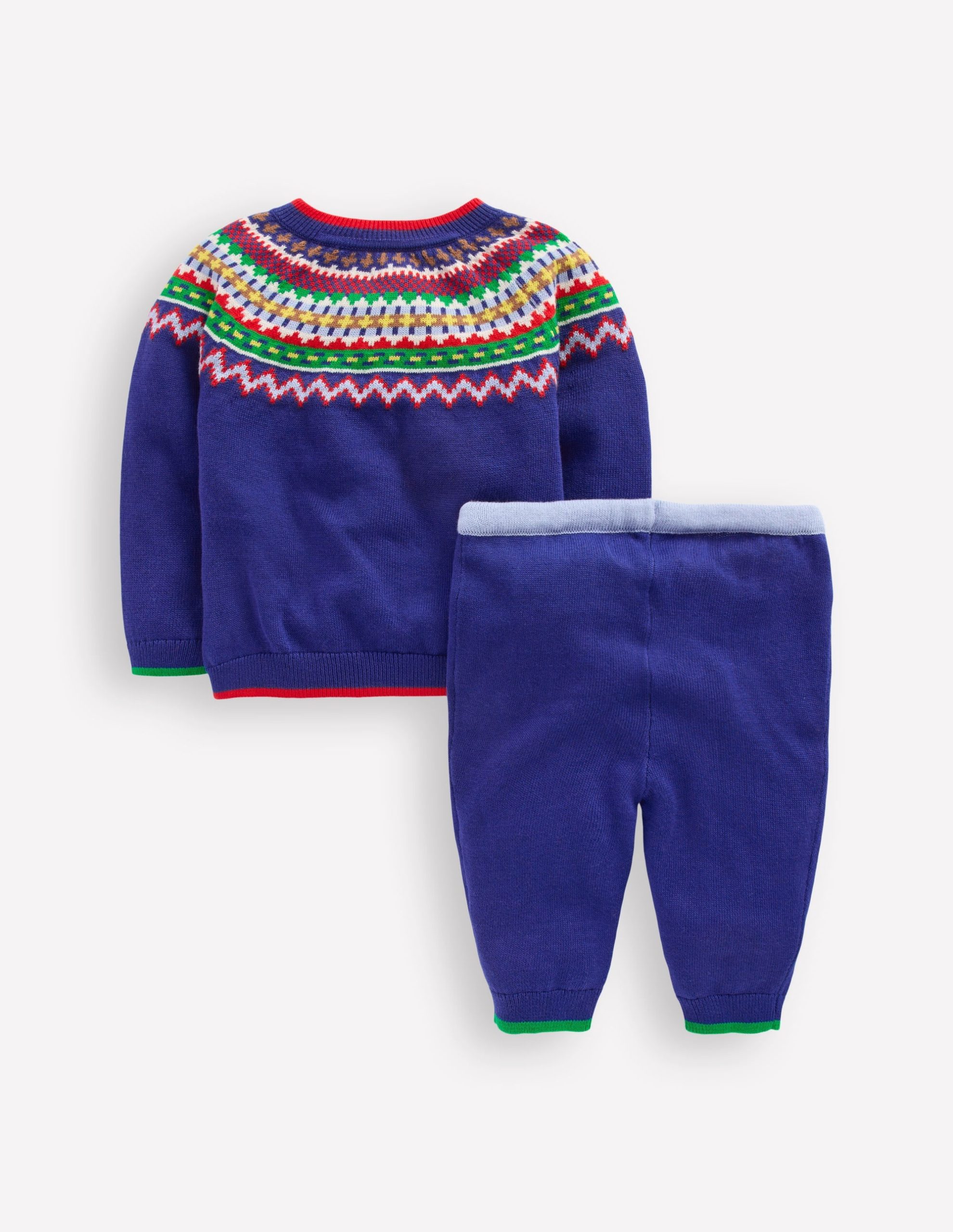 Knitted Play Set-Sapphire Blue Fair Isle - Image 2