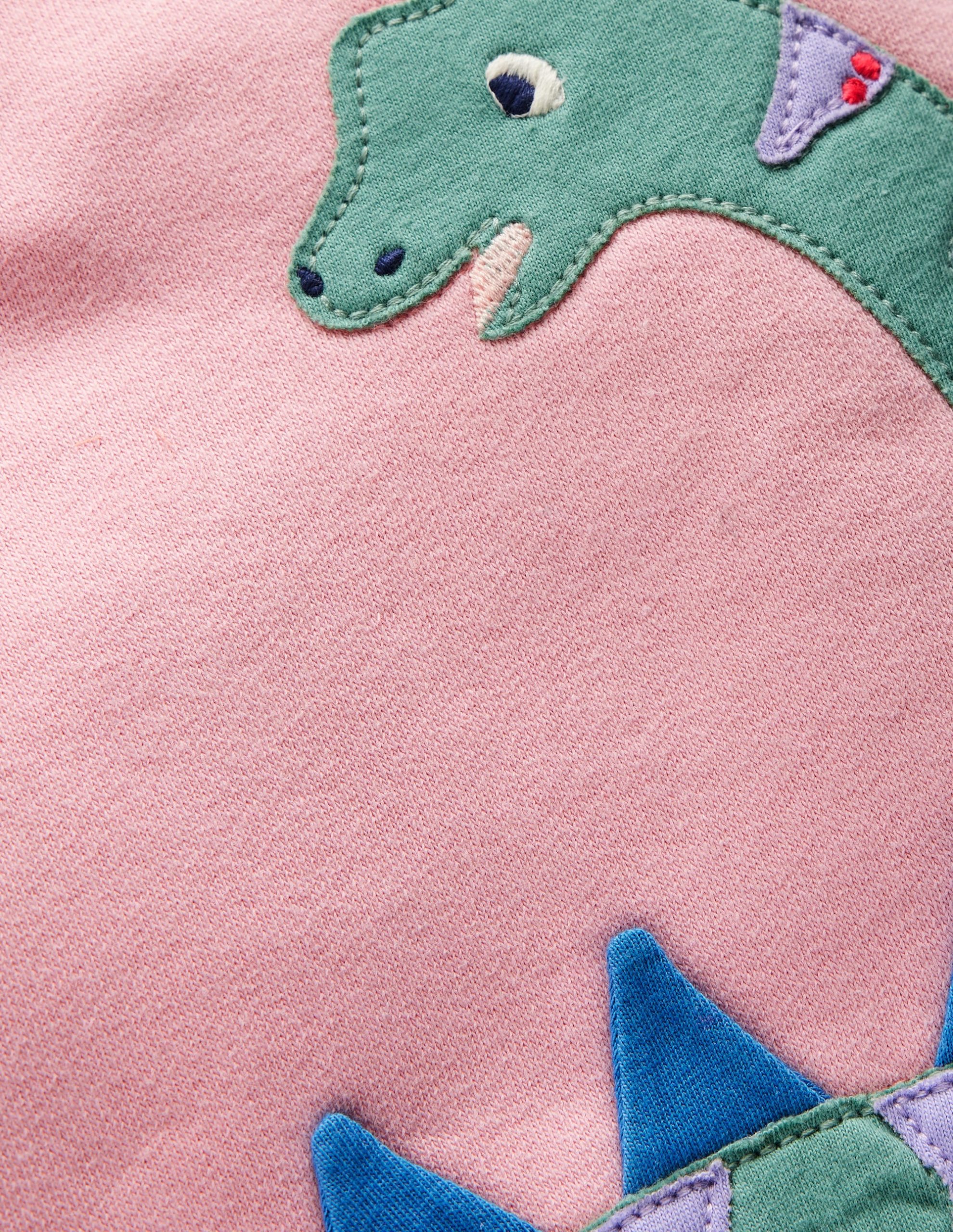 Girls Novelty Sweatshirt-Vintage Pink Dino - Image 3