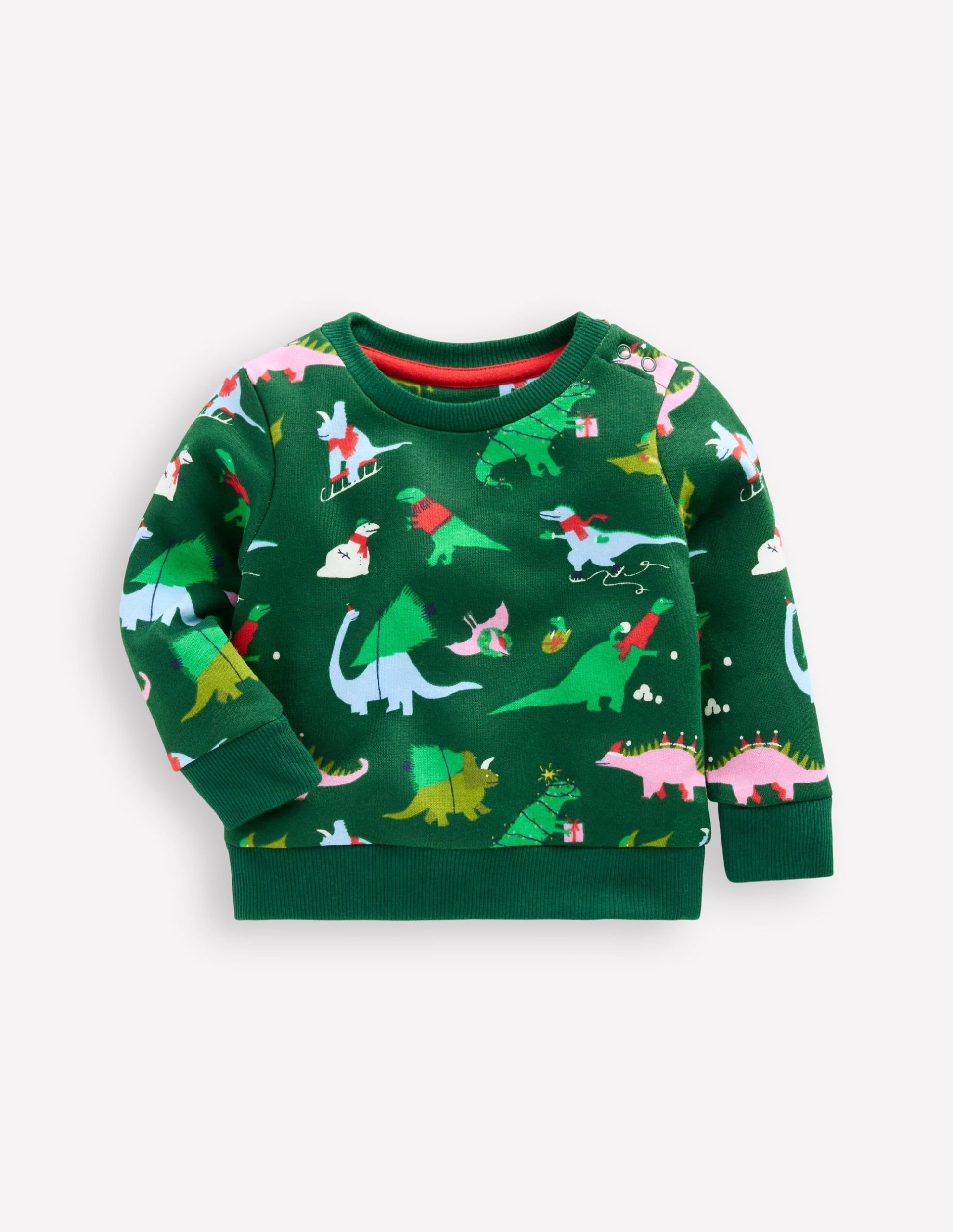 Boys Sweatshirt-Green Dinos