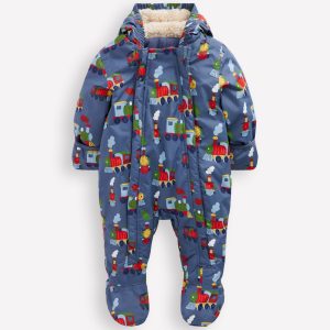Boys Snowsuit-Blue Trains