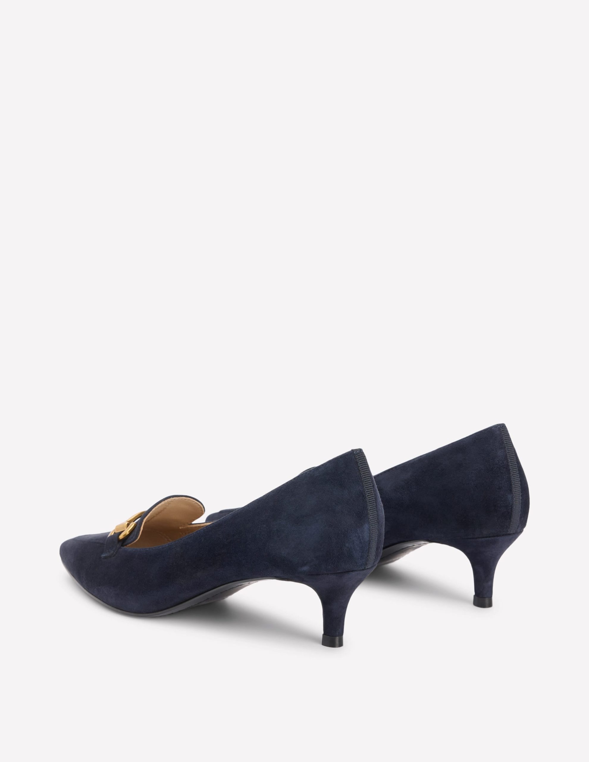 Iris Heel Snaffle Point Loafer-Navy - Image 5