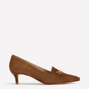 Iris Heel Snaffle Point Loafer-Raw Umber