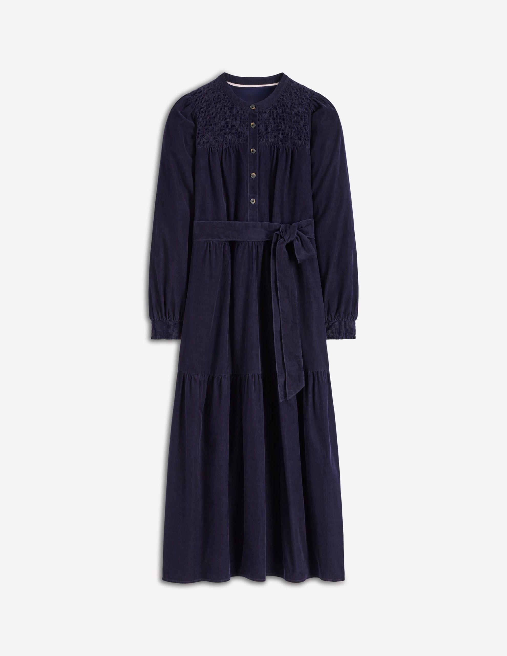 Cecily Cord Midi Dress-Navy - Image 6